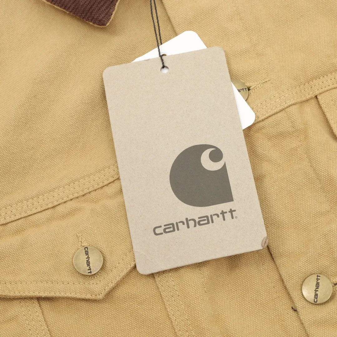 🅿️580 CARHART Workwear Jacket, Couple Style, Really Handsome, Great Color, Fabric Made of 340g High-Quality Pure Cotton Canvas, The Overall Condition Is Excellent After Washing, The Small Details Are Very Top-notch, It Is One of the Hottest Workwear Brands Recently, Its Classic Degree in the Hearts of Many American Workwear Players, Its Variety Is Indescribable, The Washed Smell Is Very Heavy, The Upper Body Is Very Wearable, SIZE: S-XL