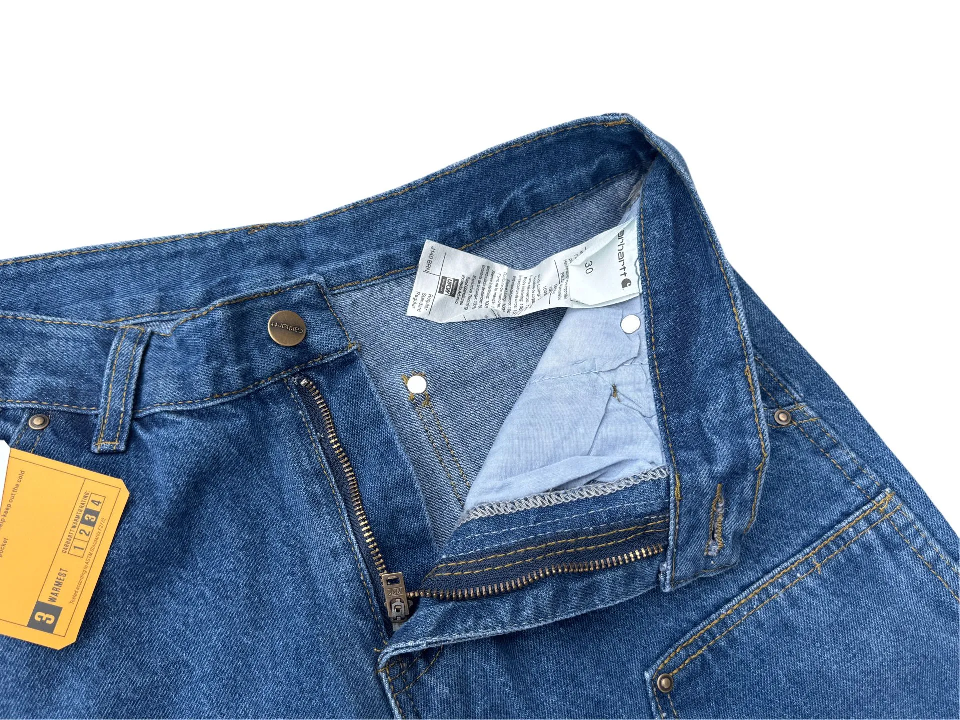 🅿️250 K019 Carhartt WIP Japanese style work style jeans with customized original logo buckle, YKK zipper fly, smooth and easy to pull! Many locations are reinforced with tacks, and the workmanship is solid! The overall tailoring adopts three-dimensional structure tailoring! Ergonomically designed, more flexible when wearing! The cut is streamlined and streamlined, allowing you to move flexibly with your body! Integrates functionality, beauty and durability! Suitable for business, travel, leisure and many other occasions! Straight version Color: dark blue Size: S-XXL