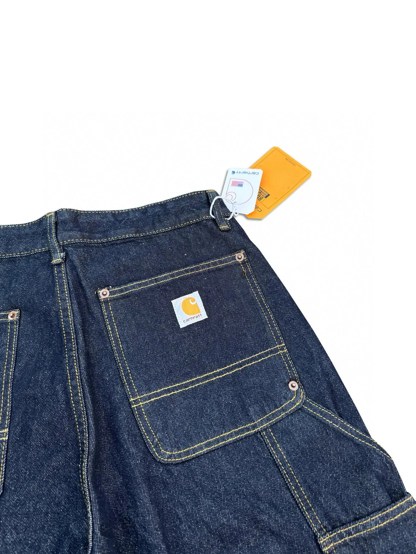 🅿️250 K011 Carhartt WIP Japanese style work style jeans with customized original logo buckle, YKK zipper fly, smooth and easy to pull! Many locations are reinforced with tacks, and the workmanship is solid! The overall tailoring adopts three-dimensional structure tailoring! Ergonomically designed, more flexible when wearing! The cut is streamlined and streamlined, allowing you to move flexibly with your body! Integrates functionality, beauty and durability! Suitable for business, travel, leisure and many other occasions! Straight fit Color: Dark Blue Size: S-XXL