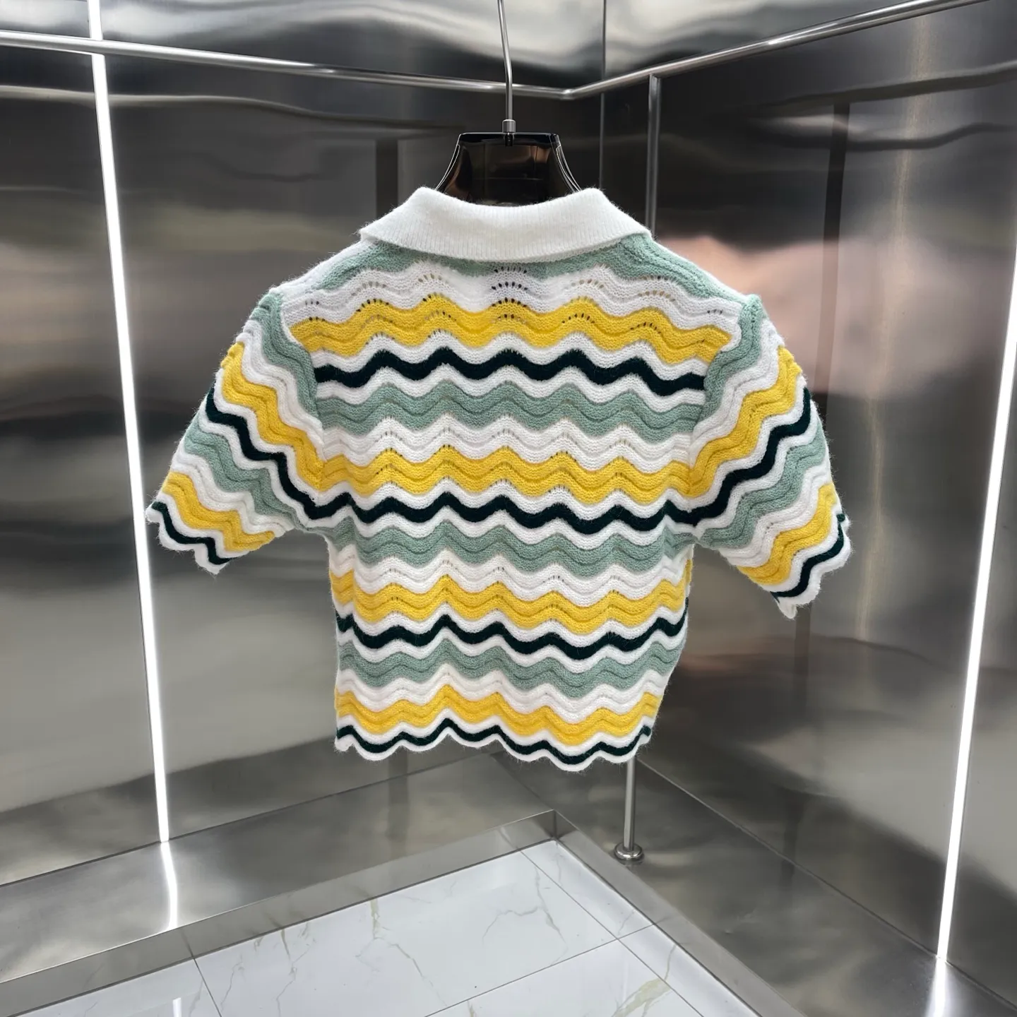 🅿️490 CASABLANCA Casablanca Sweater Skirt Set (Women's Wear) Original development Comfortable upper body Imported equipment Original high-density embroidered seal Two-color splicing Cuffs + hem hand-sewn OEM by domestic first-line brand factory Impeccable workmanship Size: S M L XL