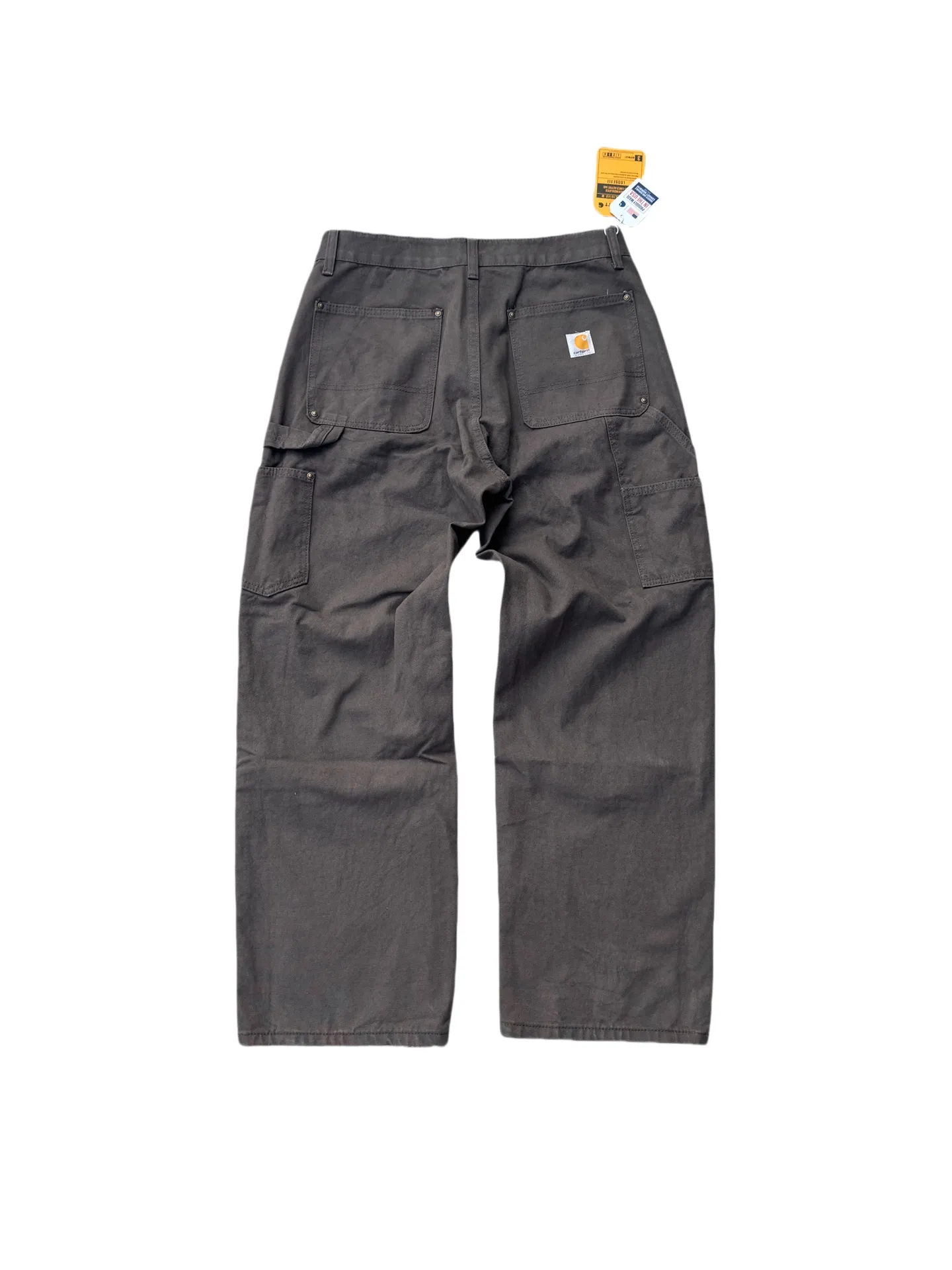 🅿️250 K021 Carhartt WIP Japanese style work style jeans with customized original logo buckle, YKK zipper fly, smooth and easy to pull! Many locations are reinforced with tacks, and the workmanship is solid! The overall tailoring adopts three-dimensional structure tailoring! Ergonomically designed, more flexible when wearing! The cut is streamlined and streamlined, allowing you to move flexibly with your body! Integrates functionality, beauty and durability! Suitable for business, travel, leisure and many other occasions! Straight version Color: Dark Gray Size: S-XXL (28 30 32 34 36)