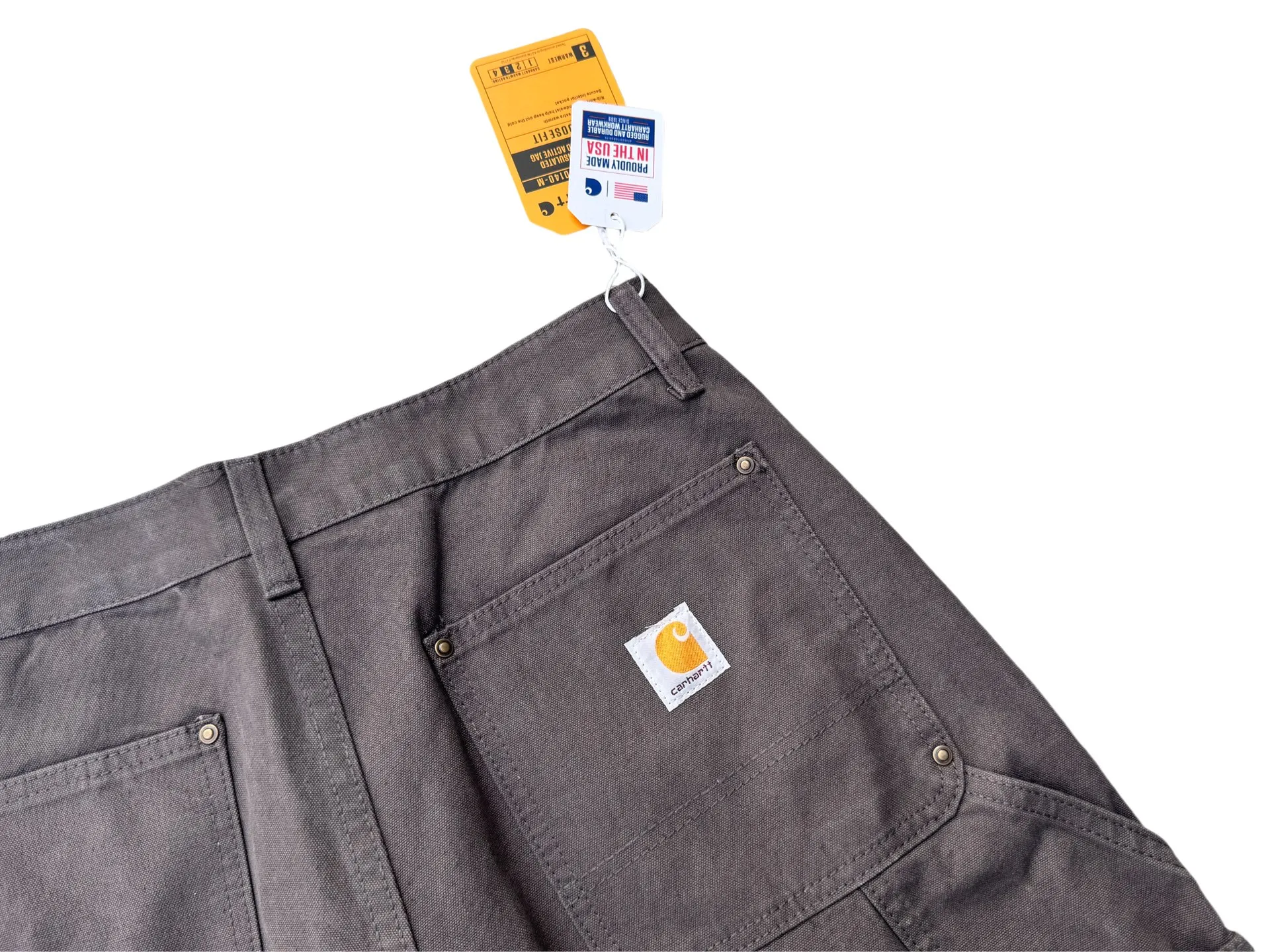 🅿️250 K021 Carhartt WIP Japanese style work style jeans with customized original logo buckle, YKK zipper fly, smooth and easy to pull! Many locations are reinforced with tacks, and the workmanship is solid! The overall tailoring adopts three-dimensional structure tailoring! Ergonomically designed, more flexible when wearing! The cut is streamlined and streamlined, allowing you to move flexibly with your body! Integrates functionality, beauty and durability! Suitable for business, travel, leisure and many other occasions! Straight version Color: Dark Gray Size: S-XXL (28 30 32 34 36)