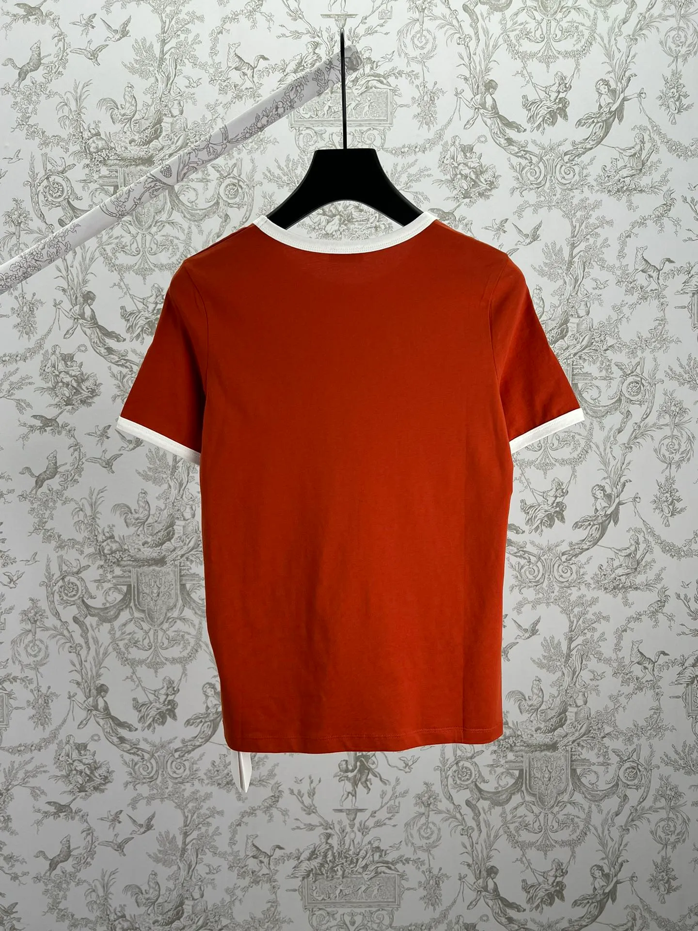 🅿️240 Celine 25ss new jersey 70s style T-shirt decorated with CELINE PARIS TRIOMPHE print, classic fit, round neck, contrasting ribbed trim Size: S.M.L