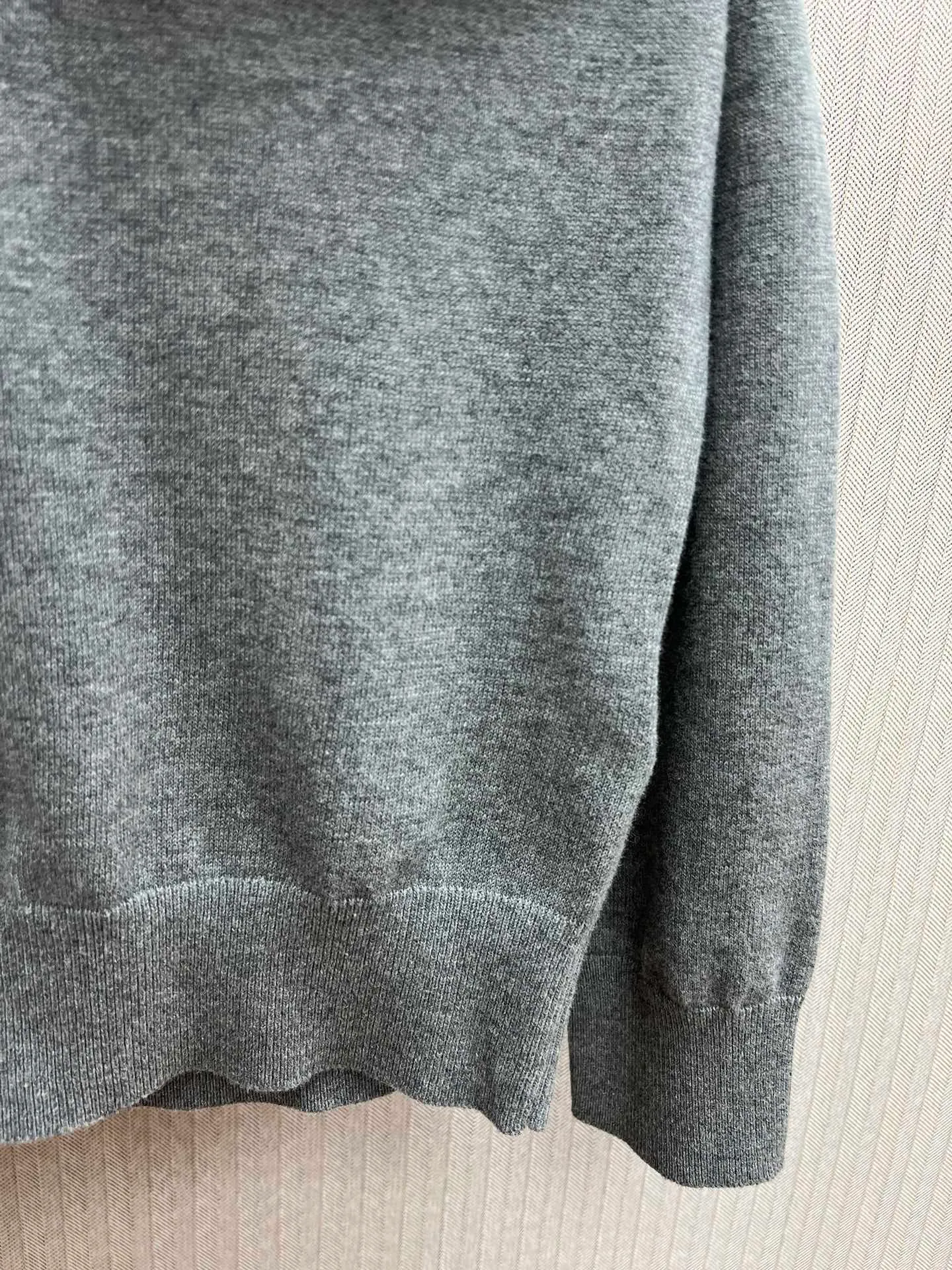 🅿️410 Celine 25ss new DRAWING series solid color POLO collar ribbed trim sweater Size: S.M.L.XL.