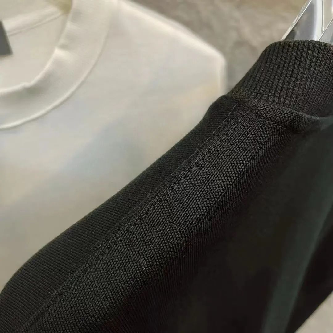 🅿️250 Celin* Celin 2025 early autumn and winter new style, simple personalized letter embroidery on the chest, long-sleeved sweatshirt, customized terry fabric, same style for men and women. Size: S M L XL XXL five codes. Color: black white