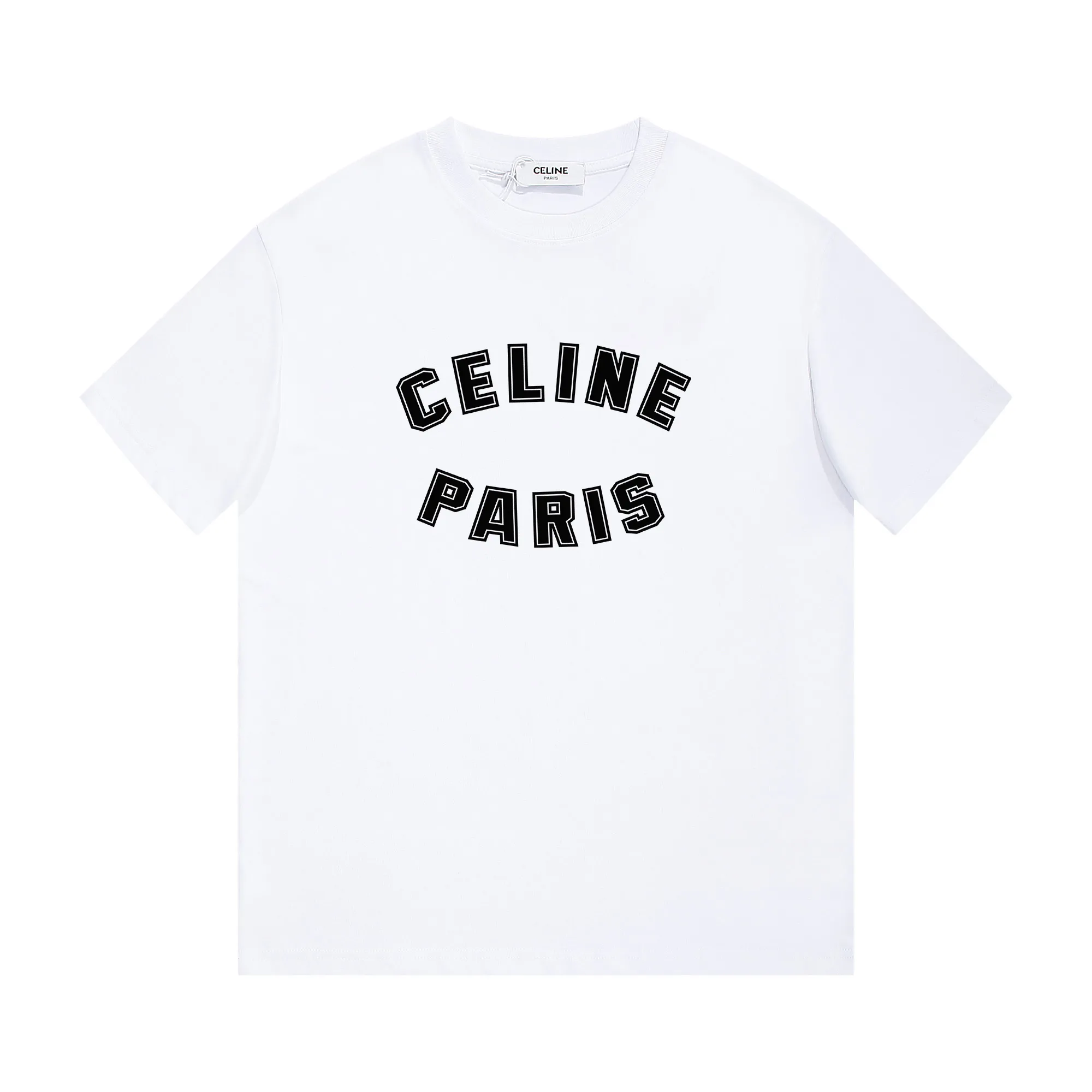 🅿️170 Celin printed letters‼ ️Short-sleeved T-shirt® *Customized 280g cotton fabric, the fabric is soft, skin-friendly and comfortable *Laminated letter logo on the front *A very simple and elegant one that is unparalleled in terms of upper body comfort, interpreting your luxury and taste, and creating your fashionable charm. ⚠️Washing method: It is recommended to dry clean or wrap the reverse side in a laundry bag and machine wash it quickly in cold water and let it dry naturally! ⚠️ Unisex style 𝐂𝐎𝐋𝐎𝐔𝐑: White Black 𝐒𝐈𝐙𝐄: S-XL