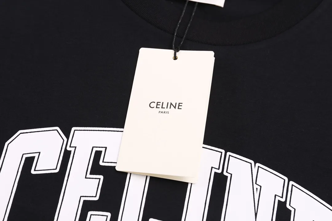 🅿️180 High-quality new CELINE-Arc de Triomphe printed round neck short-sleeved T-shirt Size:XS-L