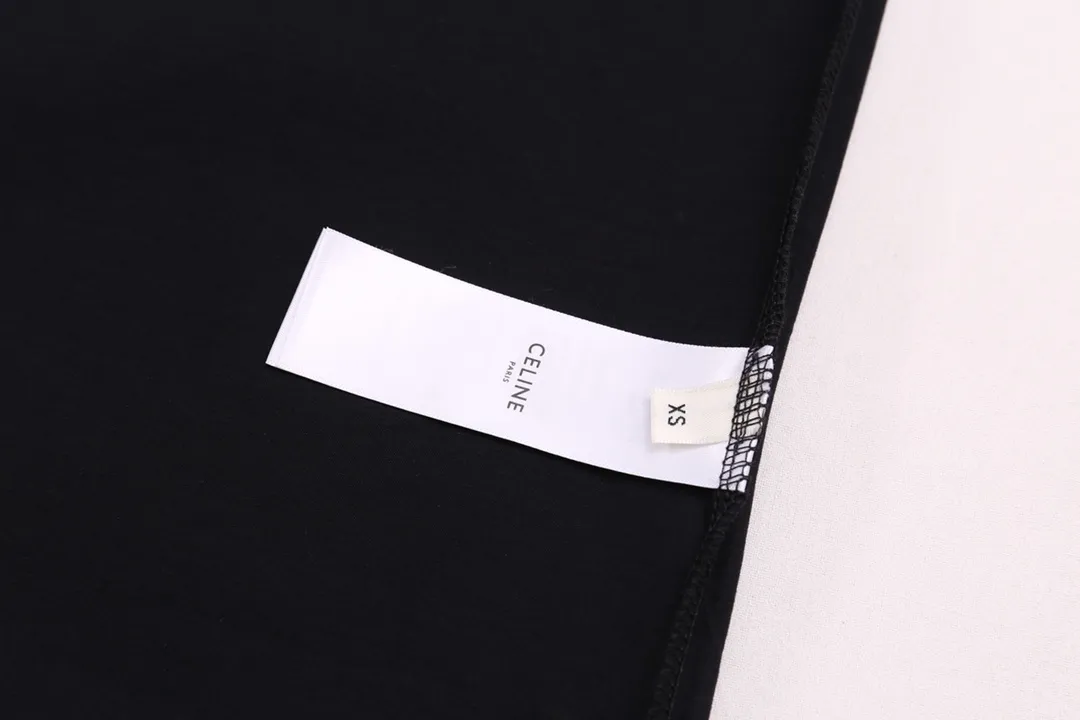🅿️180 High-quality new CELINE-Arc de Triomphe printed round neck short-sleeved T-shirt Size:XS-L