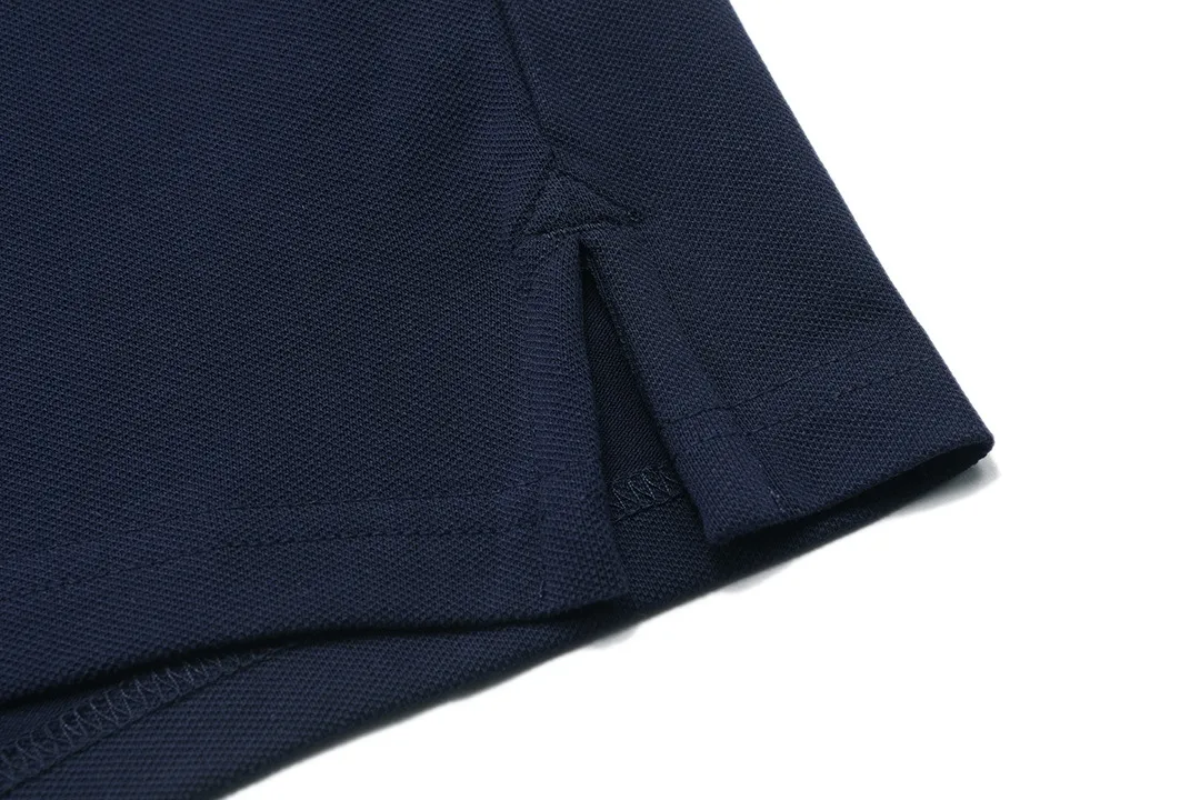 🅿️190 Celine 2025 new model Arc de Triomphe logo embroidery, same style for men and women, casual polo shirt ·Customized pique cotton fabric ·Imported Tajima machine embroidery technology ·Collar label, hangtag, main mark and three labels complete Color: dark blue Size: M-XXXL