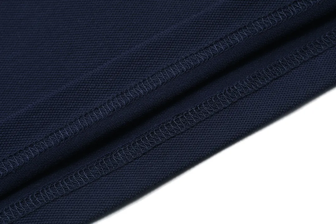 🅿️190 Celine 2025 new model Arc de Triomphe logo embroidery, same style for men and women, casual polo shirt ·Customized pique cotton fabric ·Imported Tajima machine embroidery technology ·Collar label, hangtag, main mark and three labels complete Color: dark blue Size: M-XXXL