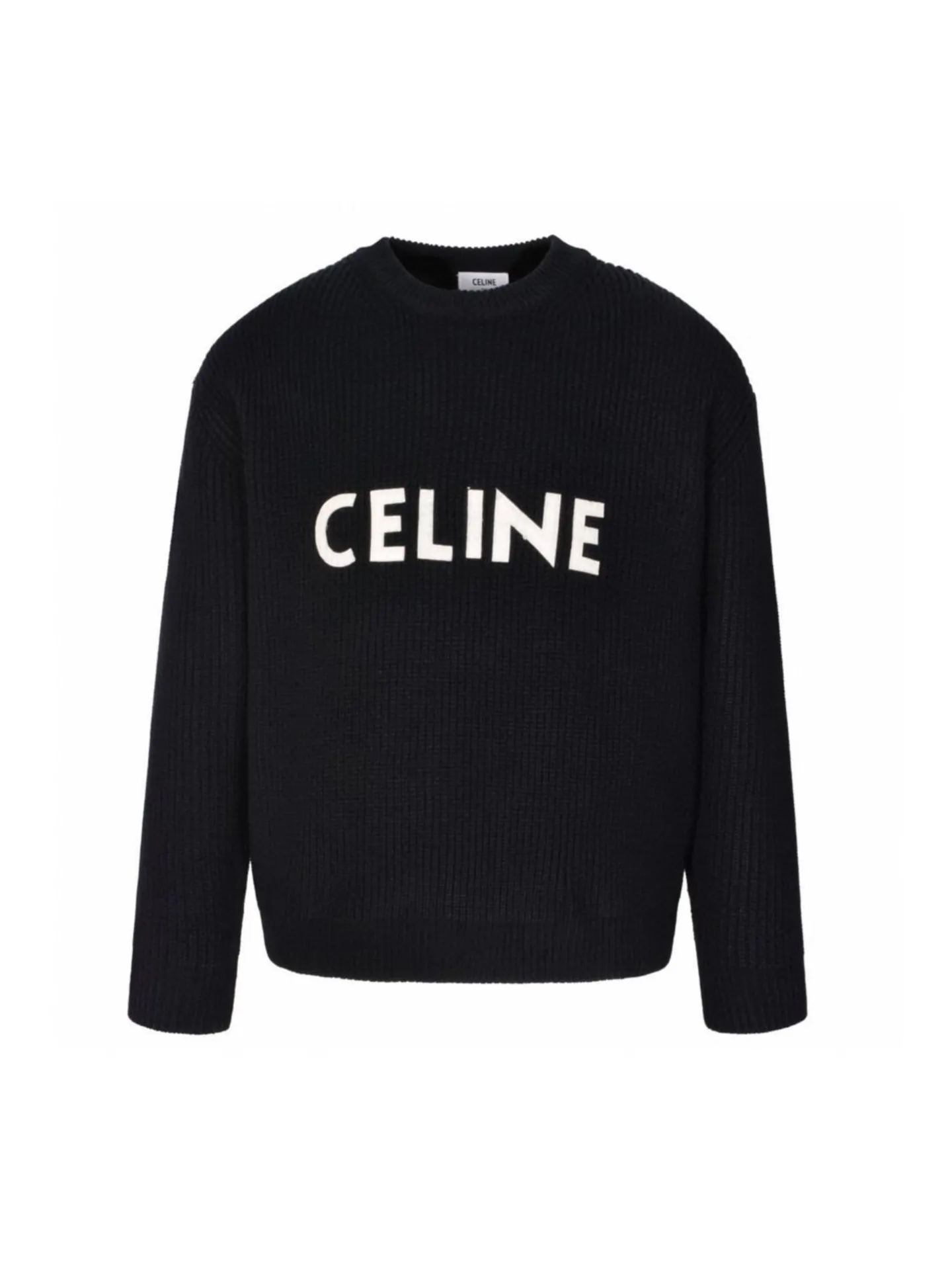 🅿️340 CELINE autumn and winter letter round neck knitted sweater. Fabric: imported wool, hand-cuffed/feeling soft, smooth and comfortable. Jacquard: Large letters Accessories: Main label, washed label and hang tag all customized. Size: S-L
