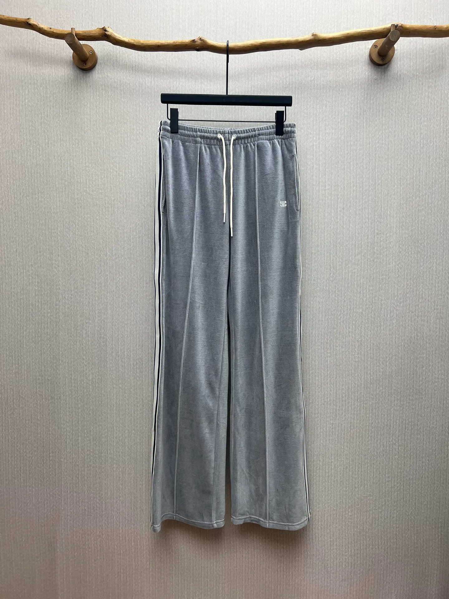 🅿️470 Celine 25ss new cotton velvet sports pants casual pants women's high version code number: S.M.L.