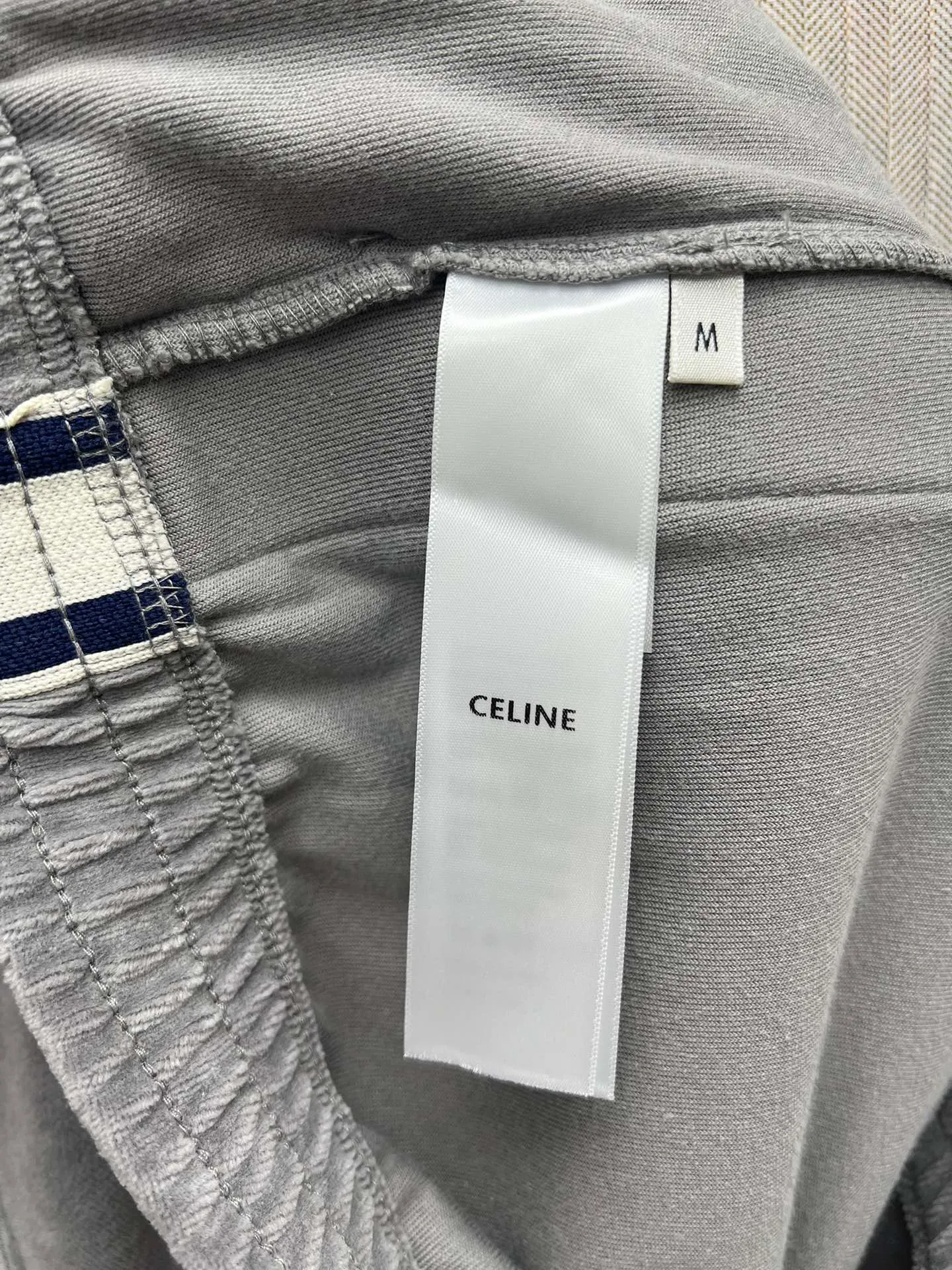 🅿️470 Celine 25ss new cotton velvet sports pants casual pants women's high version code number: S.M.L.