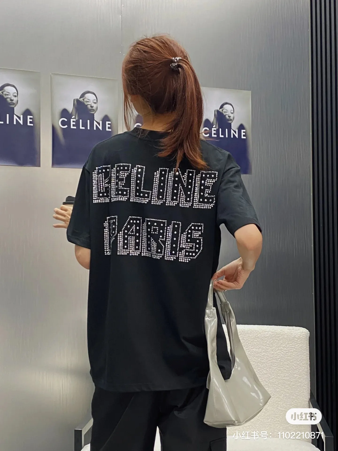 🅿️158 M248#Celine•🇫🇷25ss new style distressed washed and ironed short-sleeved T-shirt ✅✅✅ Focus on quality and compare at will Size: S M L Color: Black