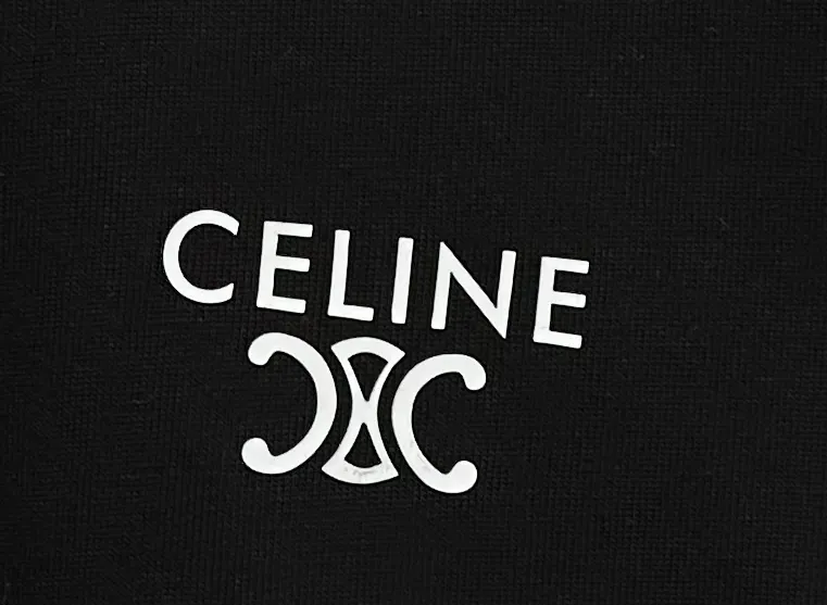 🅿️170 [CELINE] Celine 24ss letter logo short-sleeved T-shirt. Pure cotton double yarn jersey fabric, custom-dyed in the same vat, special thickened 32 pieces, double-strand 1×1 rib, double-needle sewing and cross-stitch technology, original main mark, washed tag, moisture-proof paper packaging, color: black, white, size: XS-L
