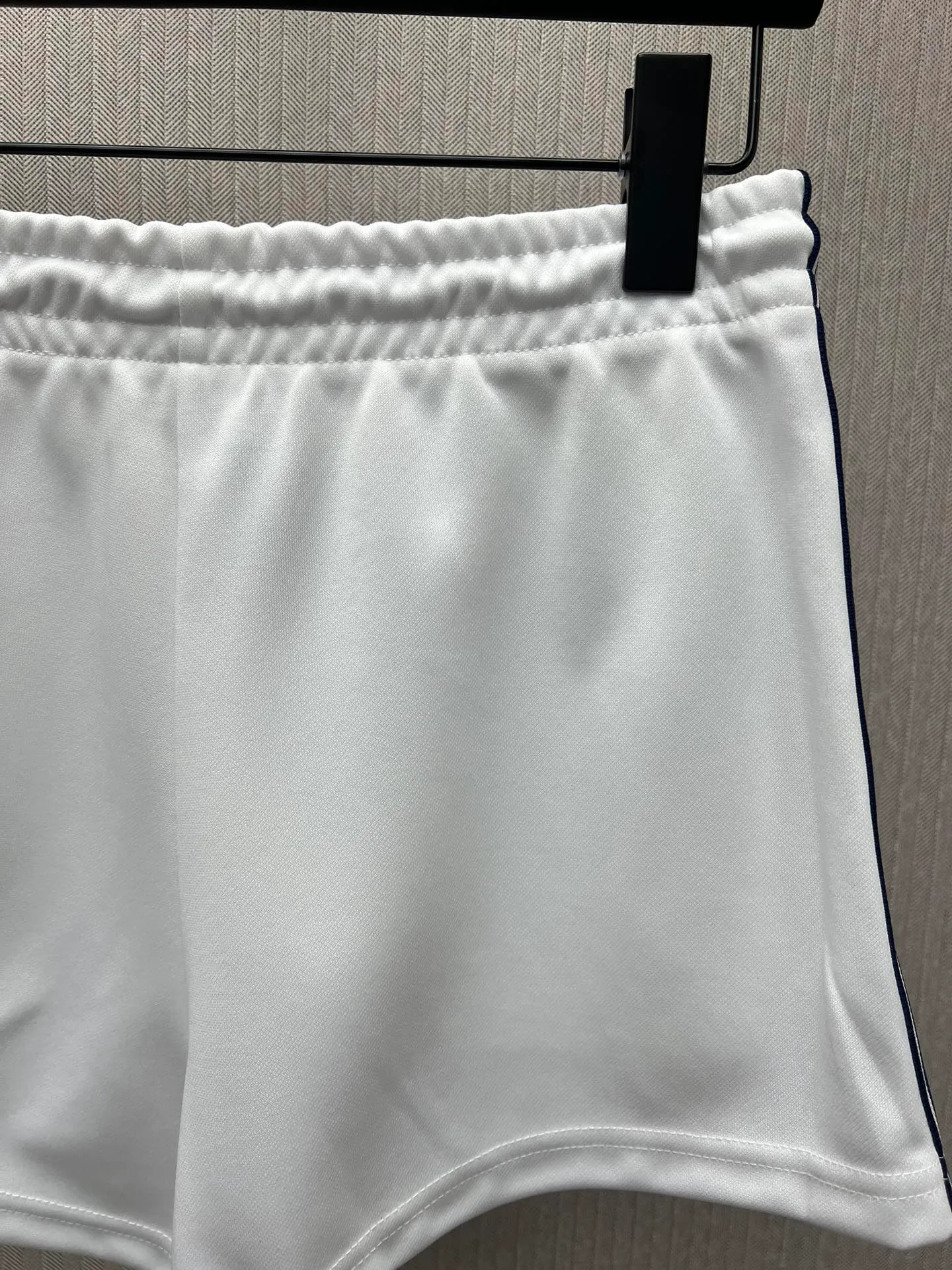 🅿️360 Celine 25ss new double-sided jersey mini mid-waist casual shorts for women, white, high version, size: S.M.L.