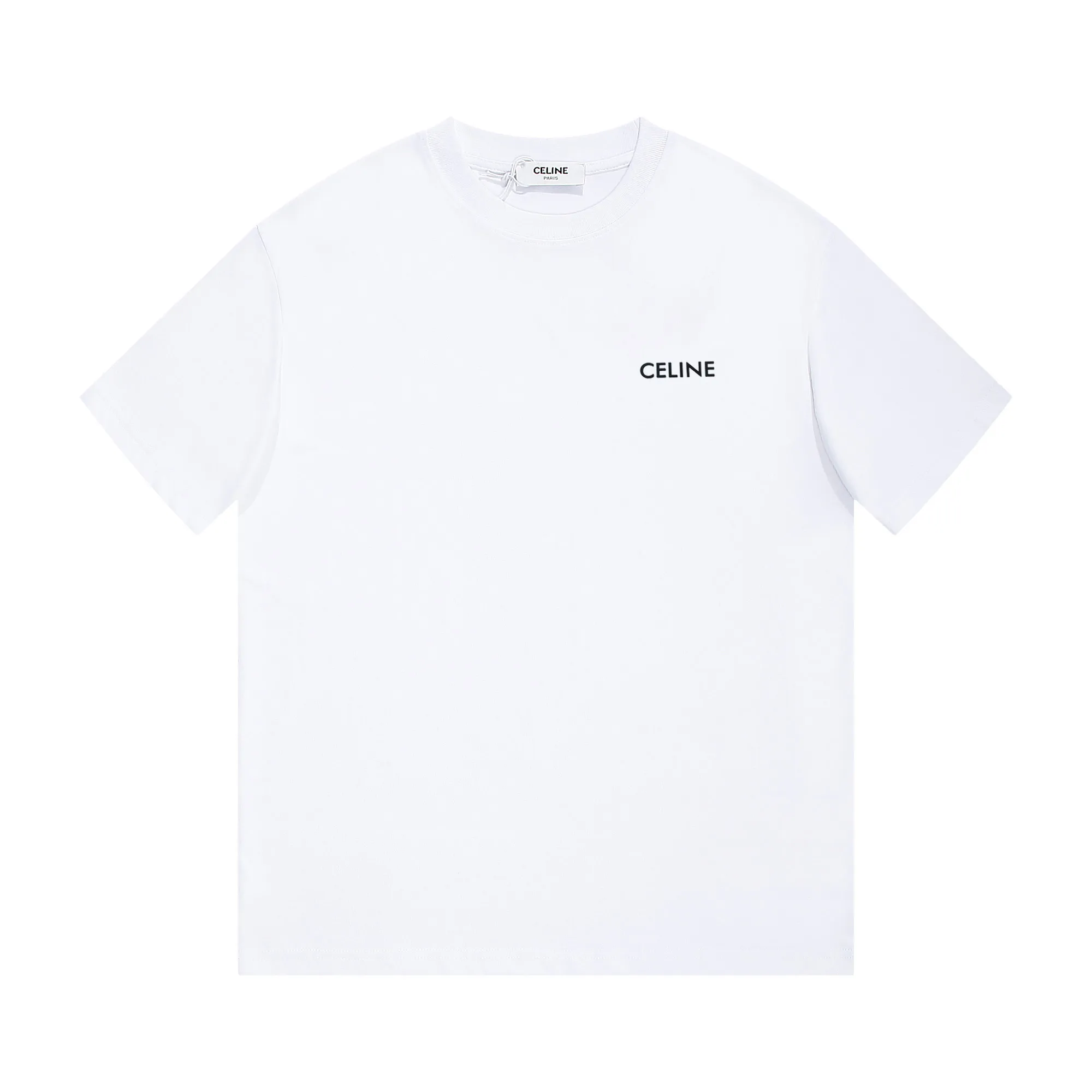 🅿️160 Celin* Celine printed letters‼ ️Short-sleeved T-shirt® *Customized 280g cotton fabric, the fabric is soft, skin-friendly and comfortable *Laminated letter logo on the front *A very simple and elegant one that is unparalleled in terms of upper body comfort, interpreting your luxury and taste, and creating your fashionable charm. ⚠️Washing method: It is recommended to dry clean or wrap the reverse side in a laundry bag and machine wash it quickly in cold water and let it dry naturally! ⚠️ Unisex style 𝐂𝐎𝐋𝐎𝐔𝐑: White Black 𝐒𝐈𝐙𝐄: S-XL