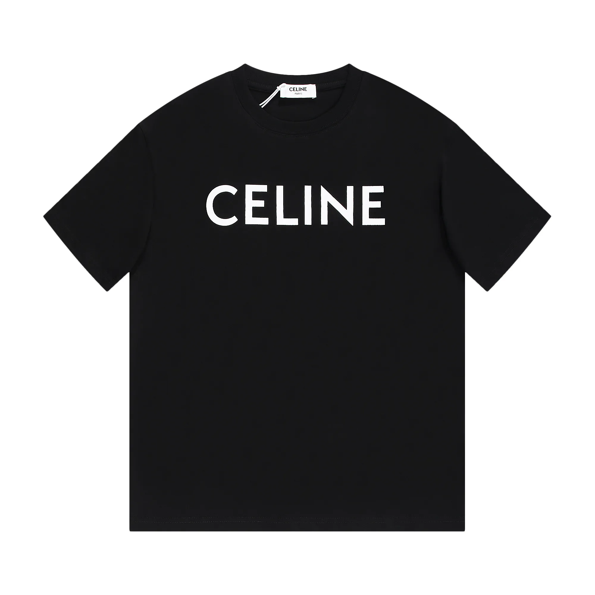 🅿️160 Celin* Celine printed letters‼ ️Short-sleeved T-shirt® *Customized 280g cotton fabric, the fabric is soft, skin-friendly and comfortable *Laminated letter logo on the front *A very simple and elegant one that is unparalleled in terms of upper body comfort, interpreting your luxury and taste, and creating your fashionable charm. ⚠️Washing method: It is recommended to dry clean or wrap the reverse side in a laundry bag and machine wash it quickly in cold water and let it dry naturally! ⚠️ Unisex style 𝐂𝐎𝐋𝐎𝐔𝐑: White Black 𝐒𝐈𝐙𝐄: S-XL