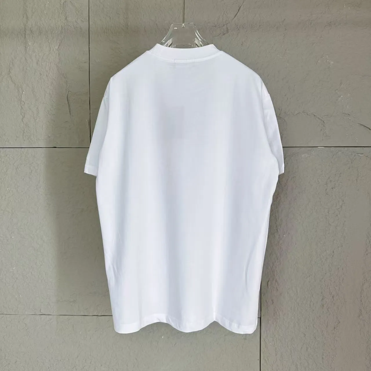 🅿️180 Celi* Celi Celin 2025 spring and summer style Simple double C red letter embroidery personalized logo Customized double yarn plain cotton fabric Short-sleeved T-shirt Unisex Size: S (90-130 catties) M (120-150 catties) L (140-165 catties) XL (160-180 catties) XXL (180-210 pounds) Color: black white