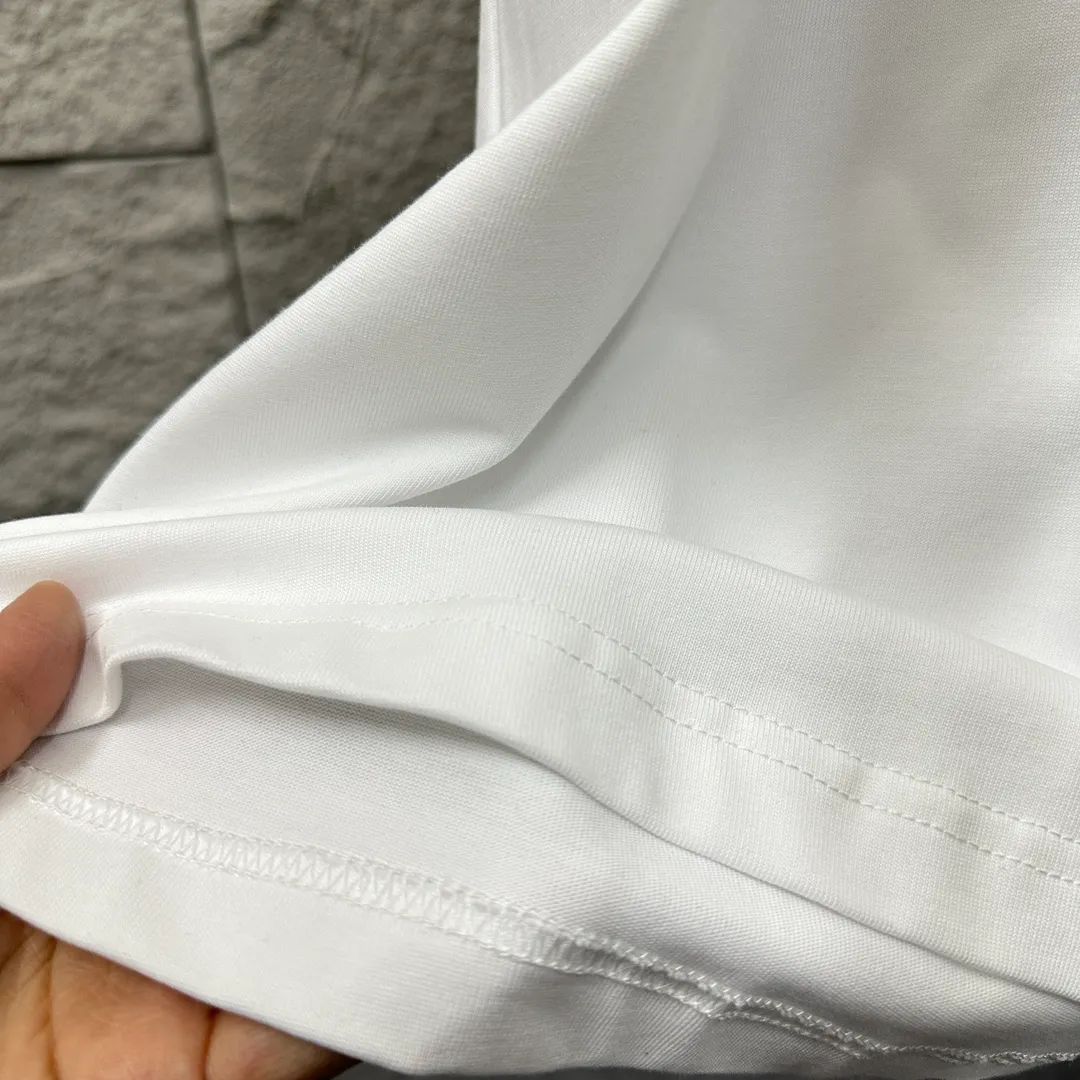 🅿️180 Celi* Celine 2025 spring and summer style Simple letter printing personalized logo Customized double yarn plain cotton fabric Short-sleeved T-shirt Unisex Size: S (90-130 catties) M (120-150 catties) L (140-165 catties) XL (160-180 catties) XXL (180-210 catties) Color: black white