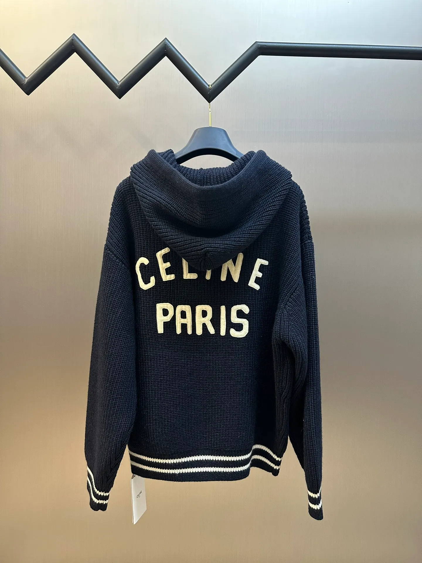 🅿️880 Celine bubble cotton Zhangzi woolen zipper jacket size: xs s m l