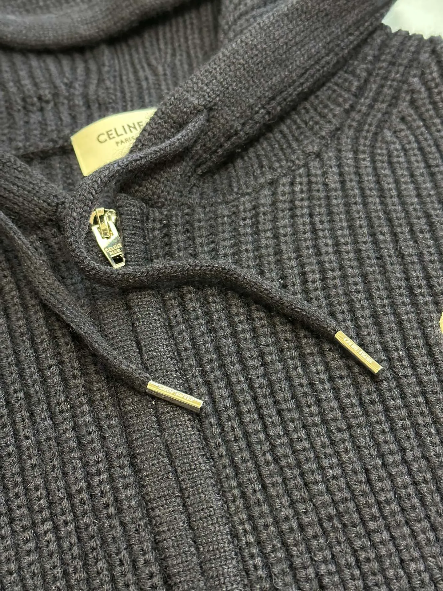 🅿️880 Celine bubble cotton Zhangzi woolen zipper jacket size: xs s m l
