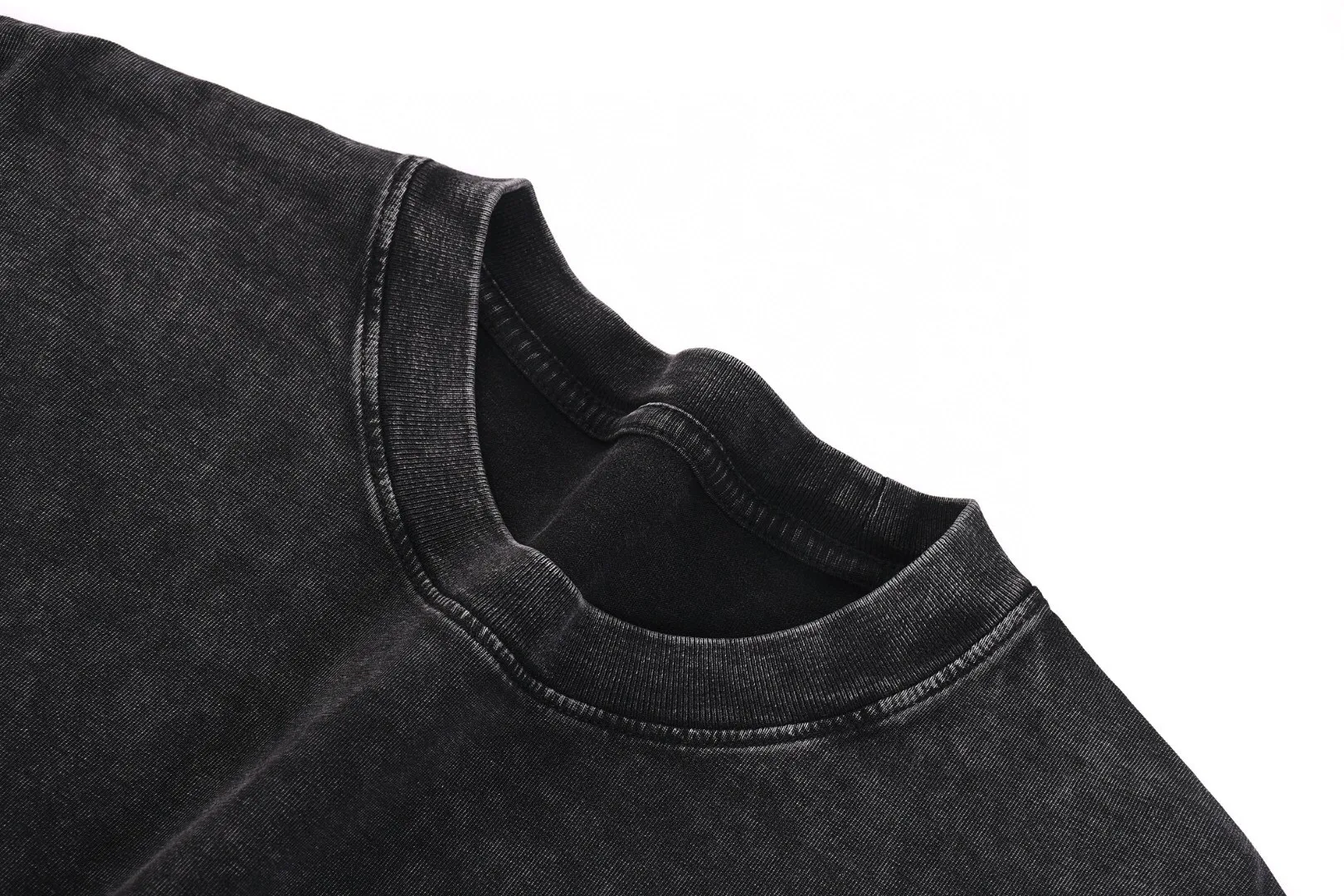 🅿️240 (cooperation profit) High-end quality CELINE 2025SS spring and summer wear fake two-piece washed snowflake series Arc de Triomphe fake two-piece long T-shirt Adopt imported Kornit digital direct-injection printing High-quality trendy brand 100% cotton washed 260G fabric dyed ready-made garments dyed ➕washed fried snowflake OS loose off-shoulder version Unisex size: S.M.L.XL.2XL