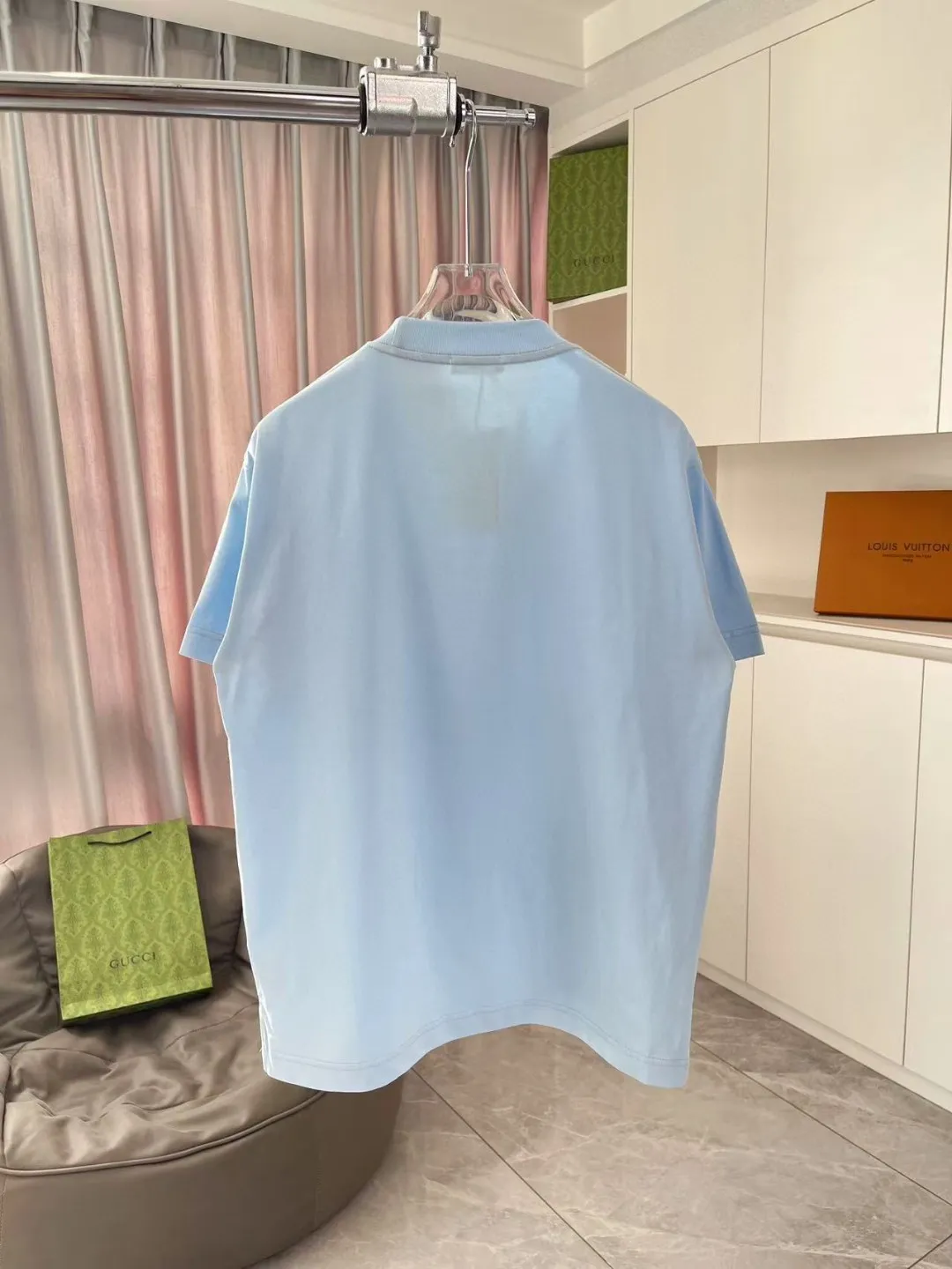 🅿️170 Celine 2025 summer new style personalized letter logo printing customized fabric 300g short-sleeved T-shirt for men and women size: S M L XL XXL five sizes color: black white pink sky blue