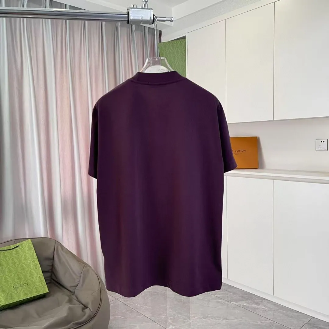 🅿️170 Celine Celine 2025 summer new style personalized letter logo printing customized fabric 300g short-sleeved T-shirt for men and women size: S M L XL XXL five sizes color: black white lake green purple