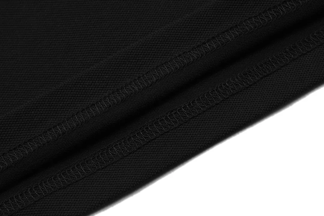 🅿️190 Celine Celine 2025 new model Arc de Triomphe logo embroidery, same style for men and women, casual polo shirt ·Customized pique cotton fabric ·Imported Tajima machine embroidery technology ·Collar label, hangtag, main mark and three labels complete Color: Black Size: M-XXXL