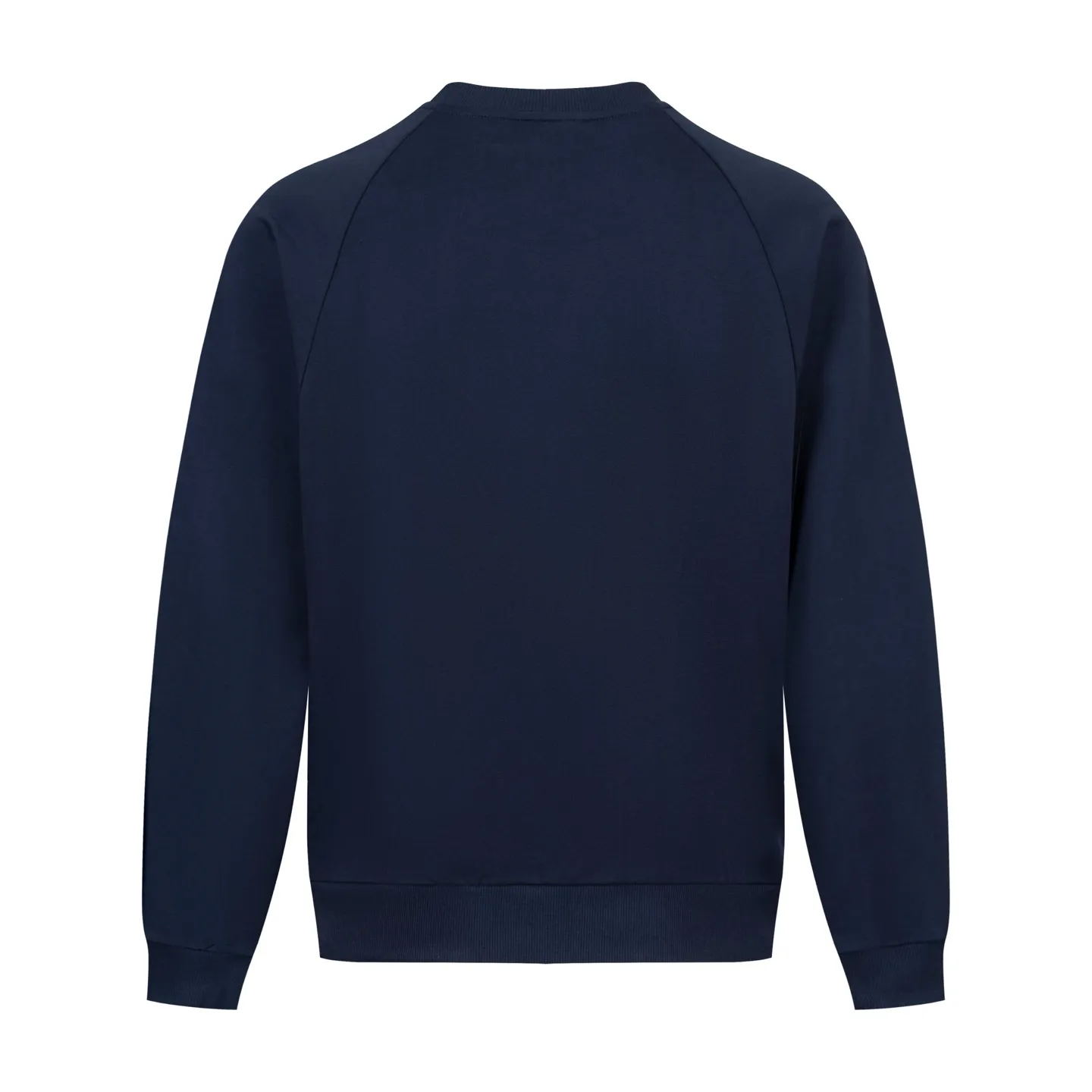🅿️420 [Exclusive supply] Celine 25FW stroke patch letter round neck sweatshirt. The fabric is made of 26S 380g double yarn + 10S reverse terry bottom yarn fabric, and the rib is made of 21S 380g double yarn rib. The fabric structure adopts a unique 26S/10S double yarn system: the surface is woven with 26 fine yarns to ensure a delicate skin feel and a smooth appearance; the inside is made of 10 roving yarns to form a rich and waxy terry, which is fluffy and soft after being raised. The combination of two different materials achieves a balance between warmth retention and breathability. The core craftsmanship is reflected in the patch embroidery decoration, where the custom-shaped patch is accurately positioned and then covered with high-density embroidery thread for hemming. This process makes the pattern present a strong three-dimensional layering, and the edges are strong and wear-resistant, effectively avoiding the problem of easy snagging in ordinary embroidery, and at the same time improving the visual expression through material collision. The design follows the classic raglan sleeve structure, and the sleeves are seamlessly connected to the body, giving the shoulders greater freedom of movement. The V-shaped ribbed round neck not only enhances the collar's resistance to deformation with counter-directional weaving, but also optimizes the visual proportions of the neck and face through line extension. The overall design is constructed through the triple combination of composite weaving, heavy embroidery and functional patterns to create an extraordinary design style in the basic style. Size:XS-S-M-L