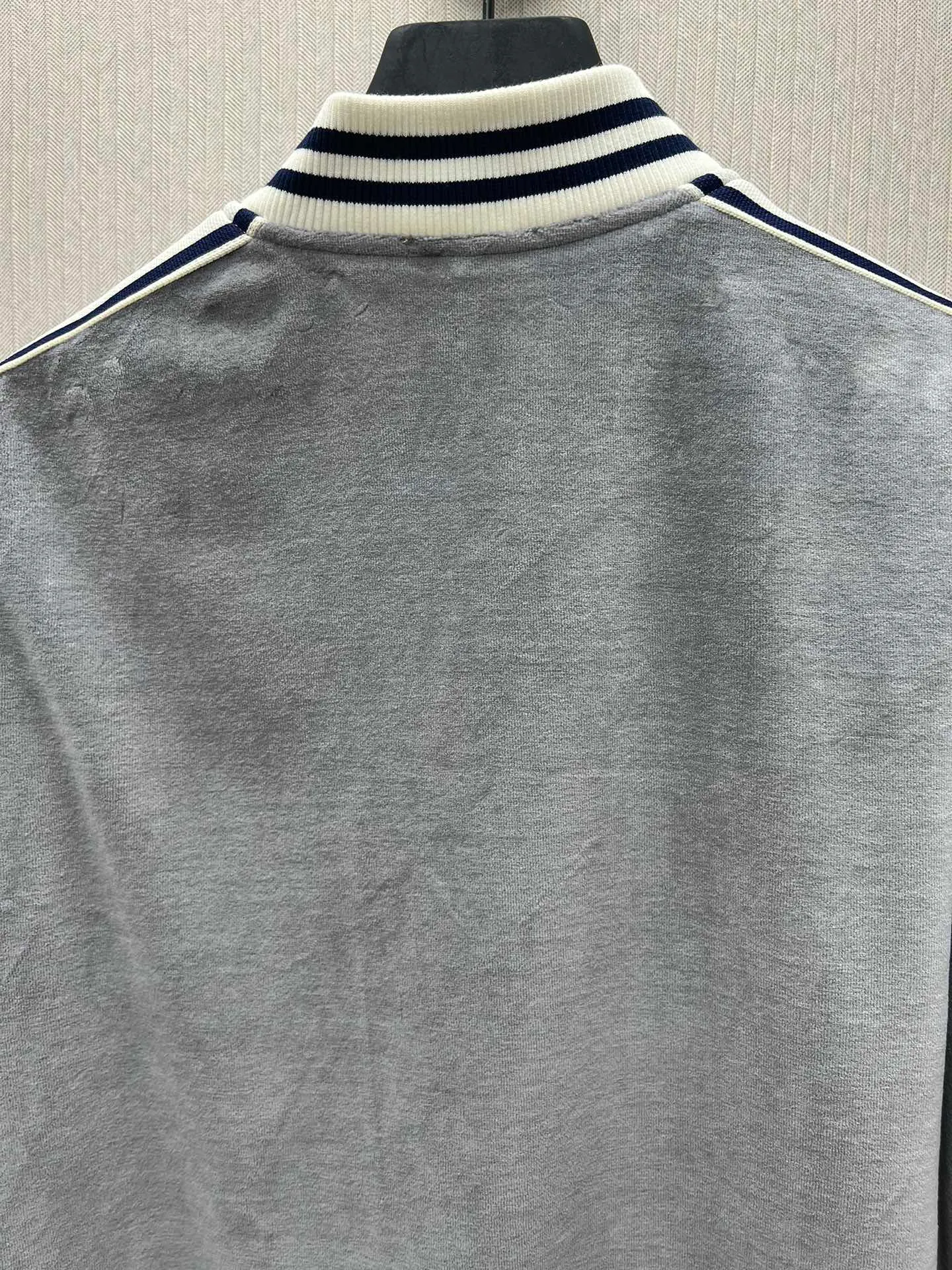 🅿️630 Celine 25ss new TRIOMPHE embroidered long-sleeved zipper baseball jersey women's high version code number: S.M.L.