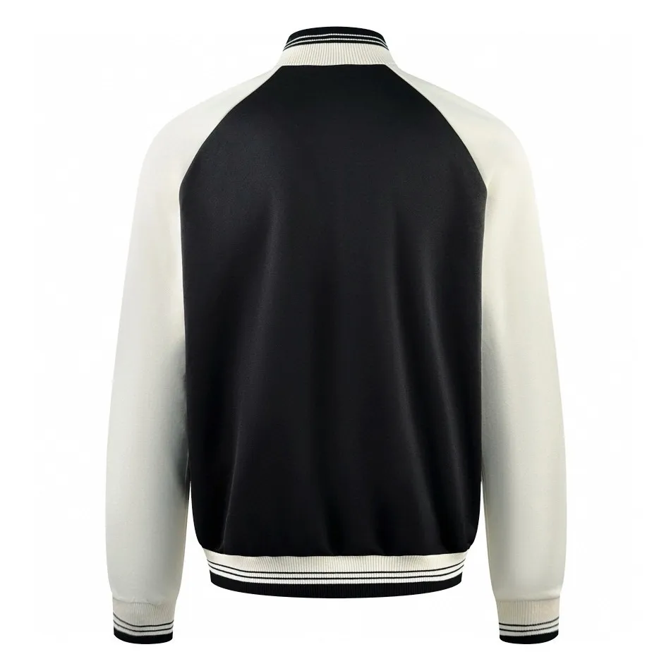 🅿️530 [Exclusive supply] Celine Arc de Triomphe embroidered jacket, originally purchased for RMB 14,000 and developed. The fabric is made of custom-made double-sided satin. It is delicate and smooth, as if caressing the early morning dew. It is comfortable and close to the skin. It is embellished with the iconic CELINE Arc de Triomphe embroidery and decorated with contrasting ribbons for sublimation. Black and off-white cleverly collide to enhance the visual impact. Simple yet stylish. Fashion and comfort coexist, playing the forefront of fashion. Unlock a new youthful attitude. Adopt imported machine embroidery technology, use advanced computer control systems and precision mechanical components to achieve Arc de Triomphe embroidery with high precision and smooth and delicate lines. The fabrics have been washed to give them a better feel and texture. They are not easy to deform, shrink or fade, and maintain their long-lasting beauty. Size:S-M-L-XL