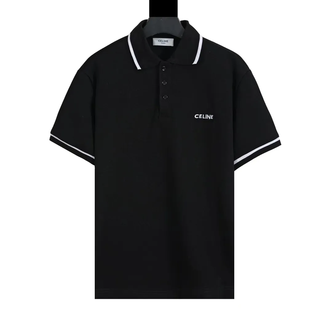 🅿️210 CE new style embroidered letter polo short sleeves Spring and summer new high-quality mesh piqué cotton basic lapel short Tee, classic brand Logo fashionable casual short-sleeved Polo shirt for men and women! The trading company channel is available, and it is sold simultaneously on the official website! It can best show professional style and jointly perform high-end fashion! The must-have Polo item in the summer wardrobe can find a balance between T-shirts and shirts, and can also show everyone's hard work and streamlined appearance! The fabrics are selected from custom-made and dyed piqué mesh cotton, which is breathable to wear. It is comfortable and not stuffy! It retains the minimalist style design, with striped contrasting lapel and sleeve details, as well as a simple small logo on the chest, which is three-dimensional and full. The fineness of the embroidery can be felt by looking at the embroidery stitches. It is low-key and classy, and is very suitable for professional wear! The slightly loose tailoring prevents the body from being too dry and tight when worn. It can be better integrated into daily casual wear, becoming a versatile style that can be used for business casual! Size: XS S M L