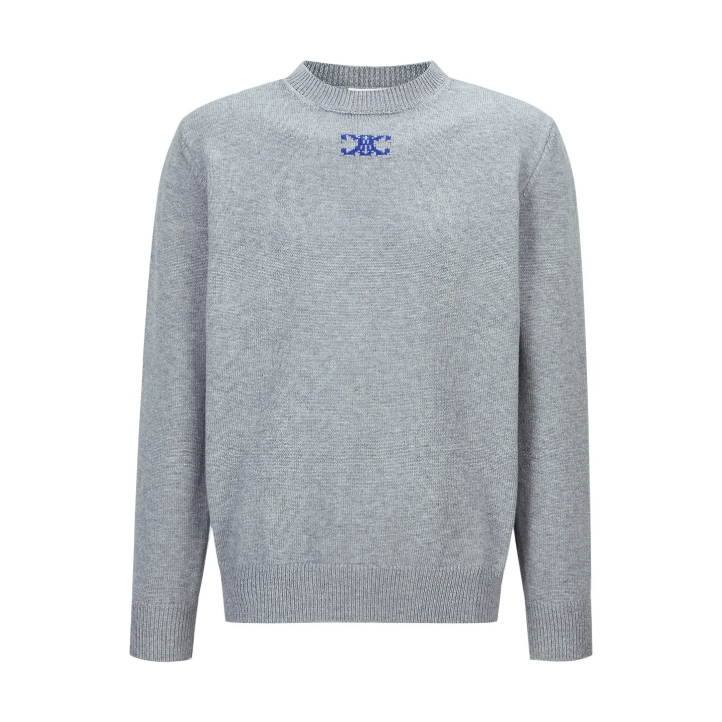 🅿️440 Celine Arc de Triomphe jacquard crew neck sweater (grey) The fabric is made of 30% wool and 70% cotton. Partial intarsia craftsmanship, imported 12-knit fabric. The entire garment takes 120 minutes to complete. Garment washing - removal of wool impurities - color fixation - fixed version. This model is CELINE's 2026 new masterpiece. The chest is embellished with partial intarsia of the Arc de Triomphe, adding a new design style. Wool 30% 70% cotton yarn. Not machine washable - do not rinse. Size:S-M-L-XL
