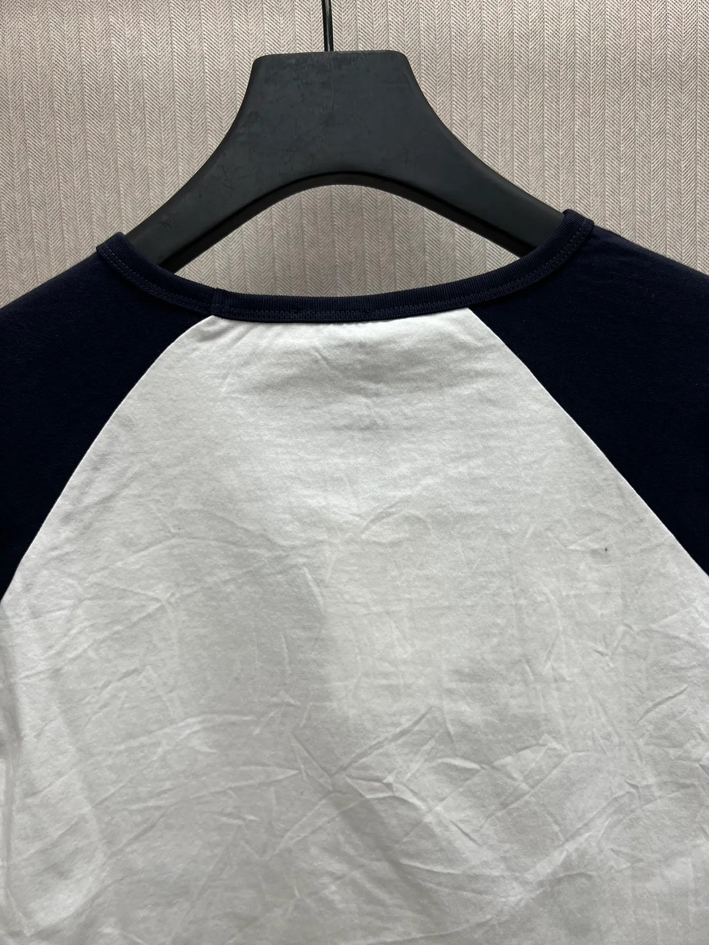 🅿️290 Celine 25ss new contrast letter Logo printed round neck long-sleeved T-shirt women's size: S.M.L.
