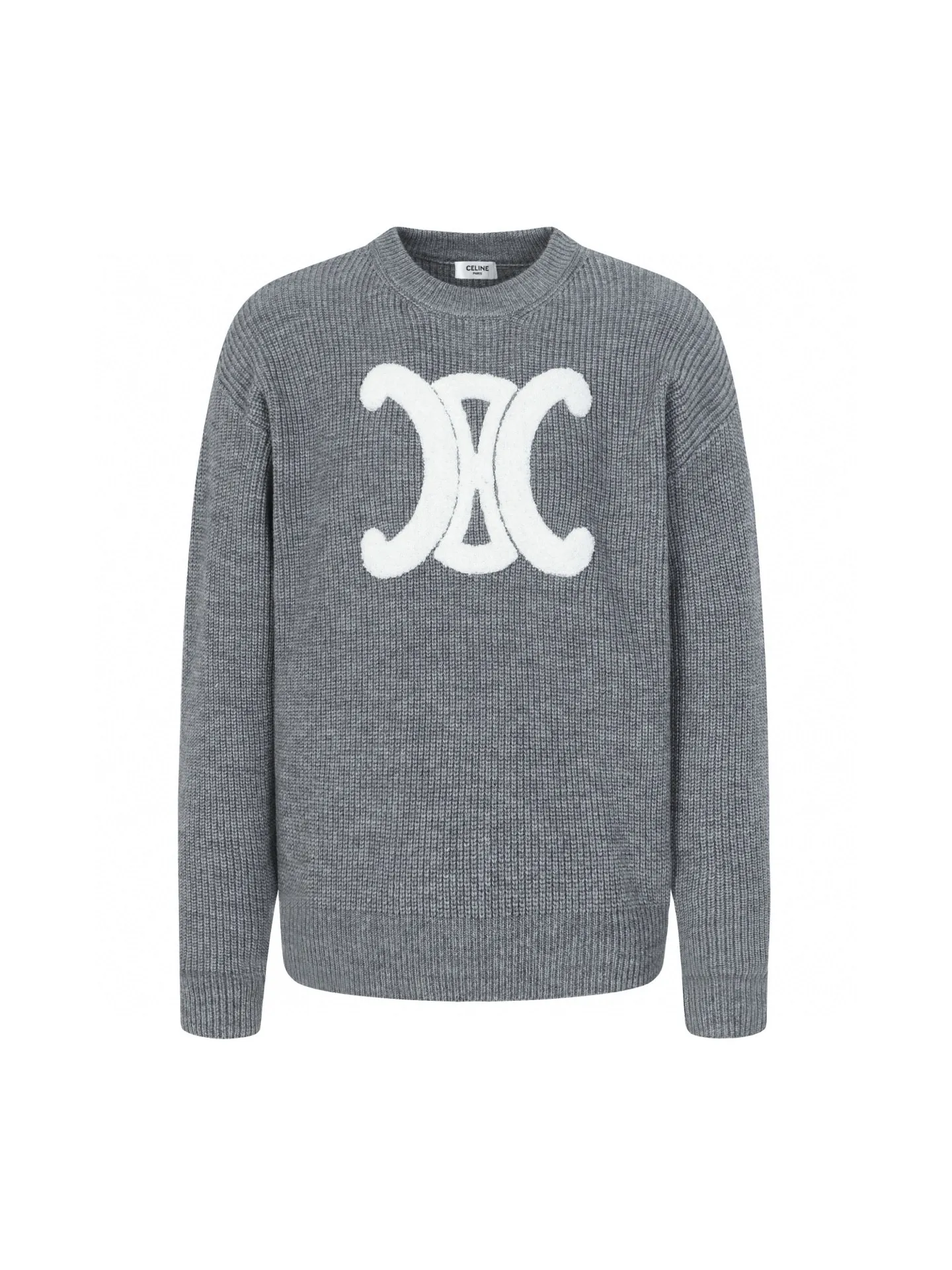 🅿️370 Celine/Celine 25Fw early autumn new Arc de Triomphe logo cardigan exclusively developed by yb! High quality production! Three-dimensional towel embroidered Arc de Triomphe heavyweight 100% imported wool yarn, the texture is invincible, come to those who know the stuff! The classic version has a lazy retro temperament, a preppy style for younger girls, and the upper body is versatile, handsome and fashionable! A must-have high-end item for Bai Fumei! The pattern doesn’t make your upper body look slimmer! Highly recommended for self-retention Color: Navy/Grey Size: S M L