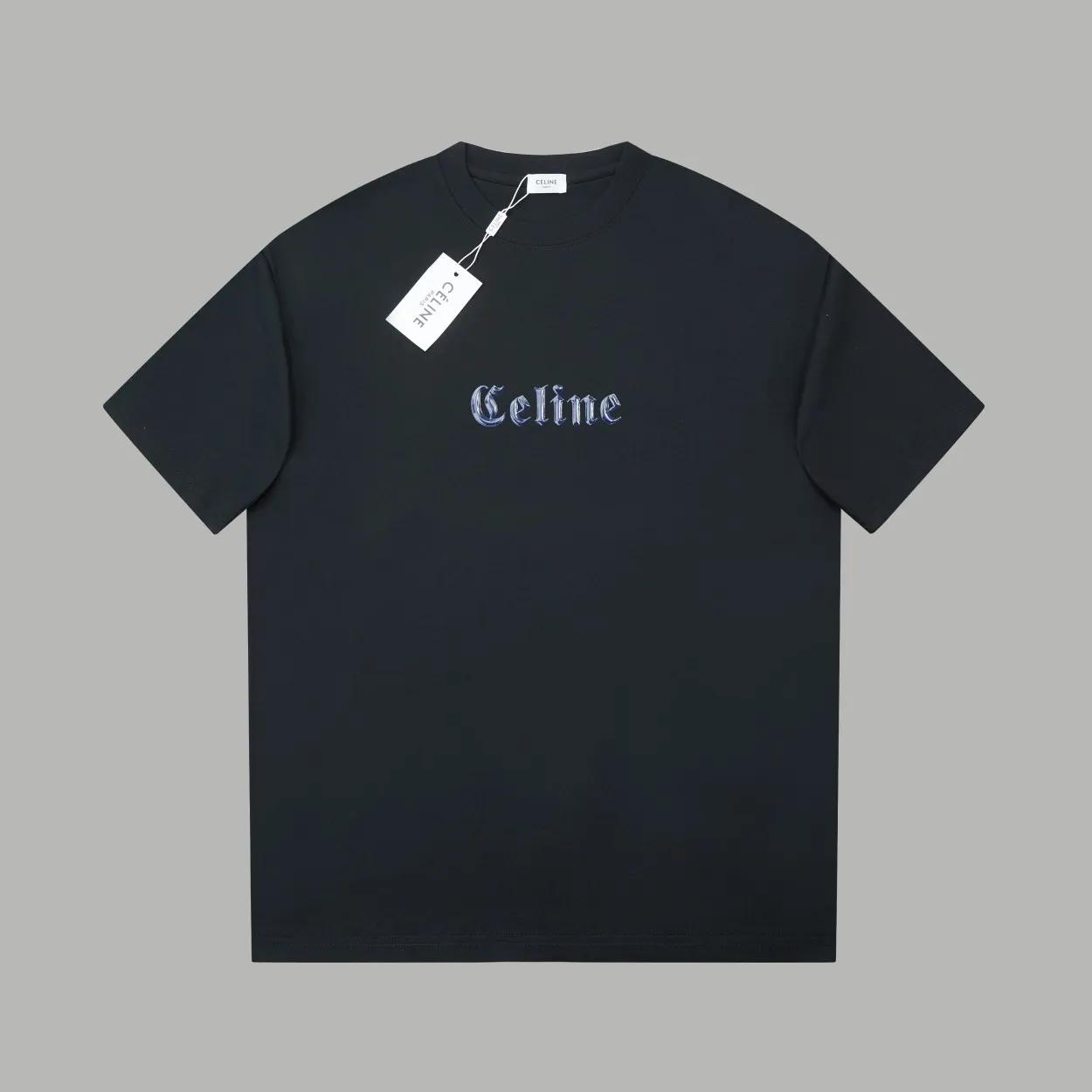 🅿️200 ✨CEL✨🆕25SS spring and summer new style Classic logo short sleeves Light luxury Essential item for daily commuting for men and women Correct version Welcome to compare Detailed features · 260g 100% pure cotton double yarn jersey fabric · Custom dyed in the same cylinder, special thickened 32 count double-strand 1X1 thread · Double-needle stitching cross-stitching process · Original main mark, washed tag, brand moisture-proof paper packaging Color: wine purple/black/military green Size: S/M/L/XL