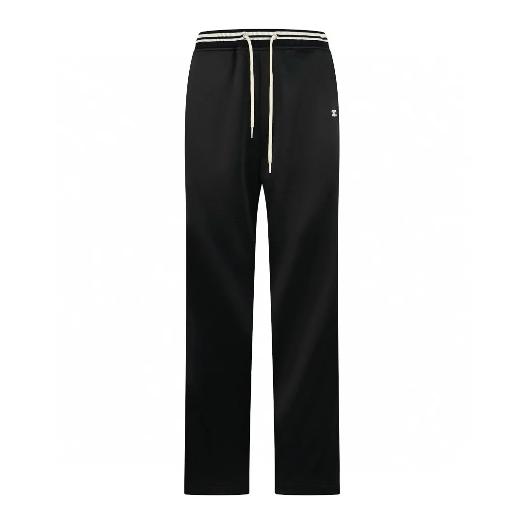 🅿️430 [Exclusive supply] Celine Arc de Triomphe embroidered trousers. The original purchase was RMB 9,300. The fabric is made of customized Qimeng double-sided satin. It is delicate and smooth, as if caressing the early morning dew. It is comfortable and close to the skin. It is embellished with the iconic CELINE Arc de Triomphe embroidery. It is simple but stylish. Fashion and comfort coexist. It perfectly interprets urban fashion. It has high-end temperament and does not need to be complicated. It shows taste. Adopt imported machine embroidery technology, use advanced computer control systems and precision mechanical components to achieve Arc de Triomphe embroidery with high precision and smooth and delicate lines. The fabrics have been washed to give them a better feel and texture. They are not easy to deform, shrink or fade, and maintain their long-lasting beauty. Size:S-M-L-XL