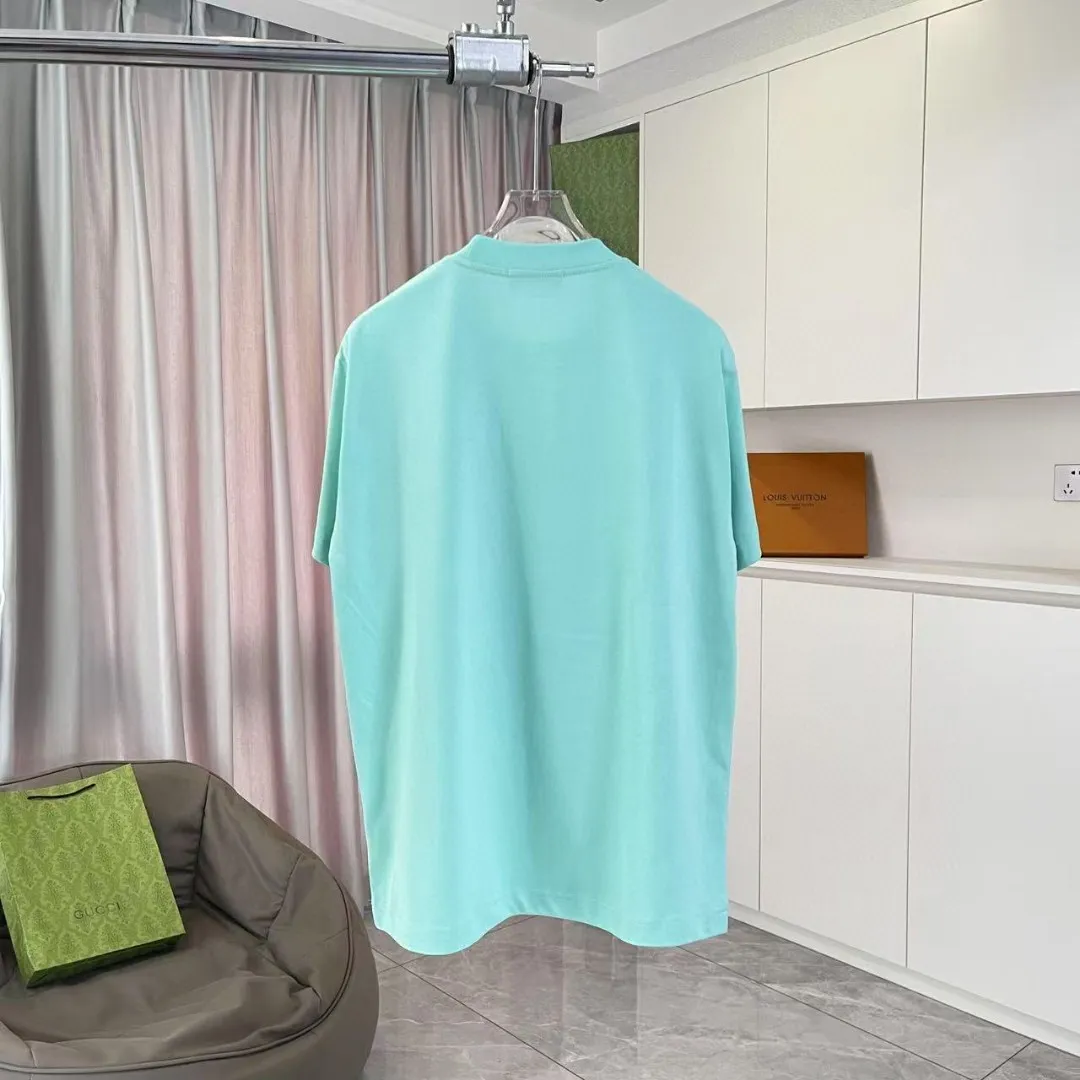 🅿️170 Celine Celine 2025 summer new style personalized letter logo printing customized fabric 300g short-sleeved T-shirt for men and women size: S M L XL XXL five sizes color: black white lake green purple