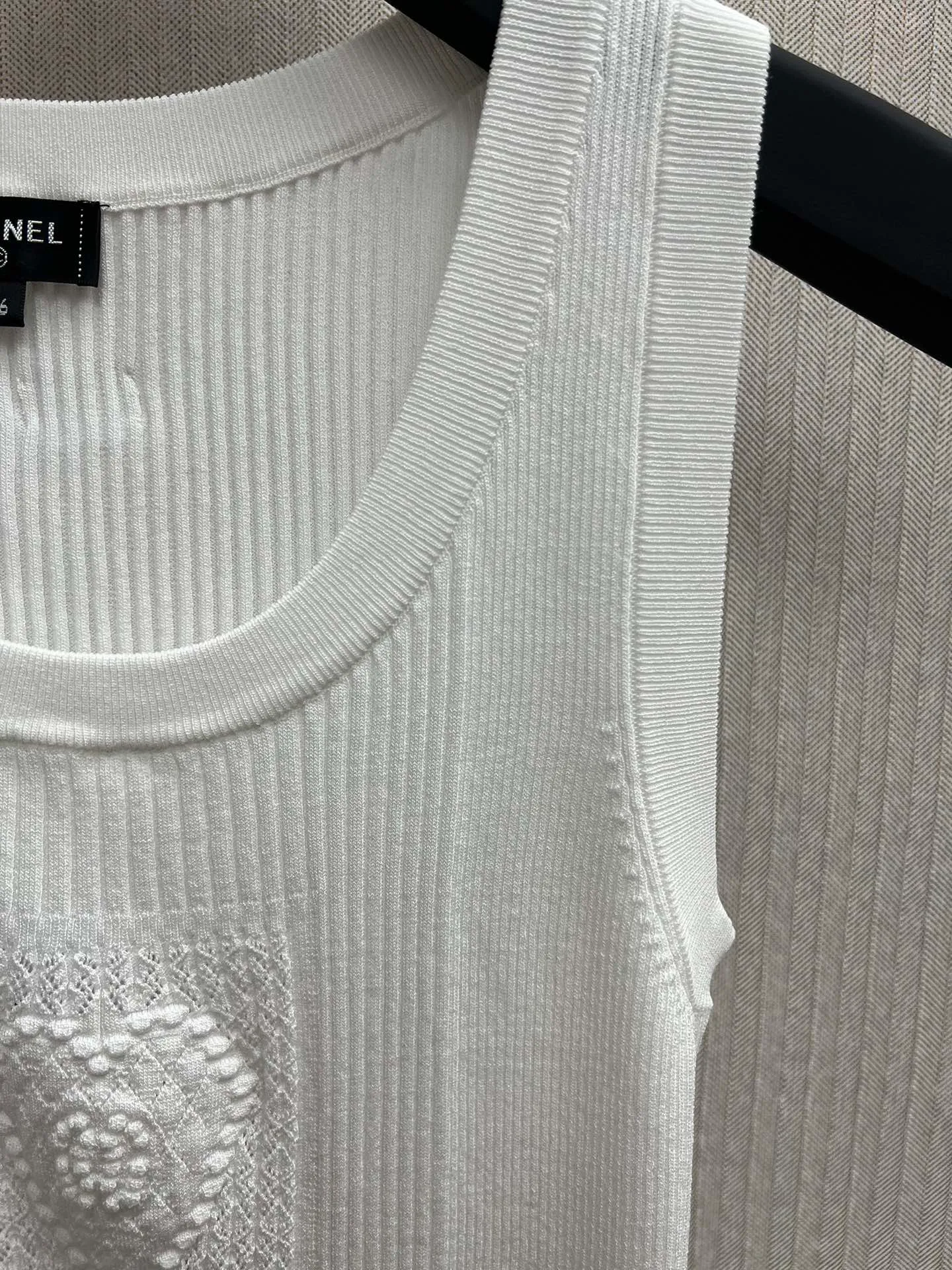 🅿️430 Chanel 25ss new pattern cotton vertical stripe pullover vest for women Size: S.M.L.