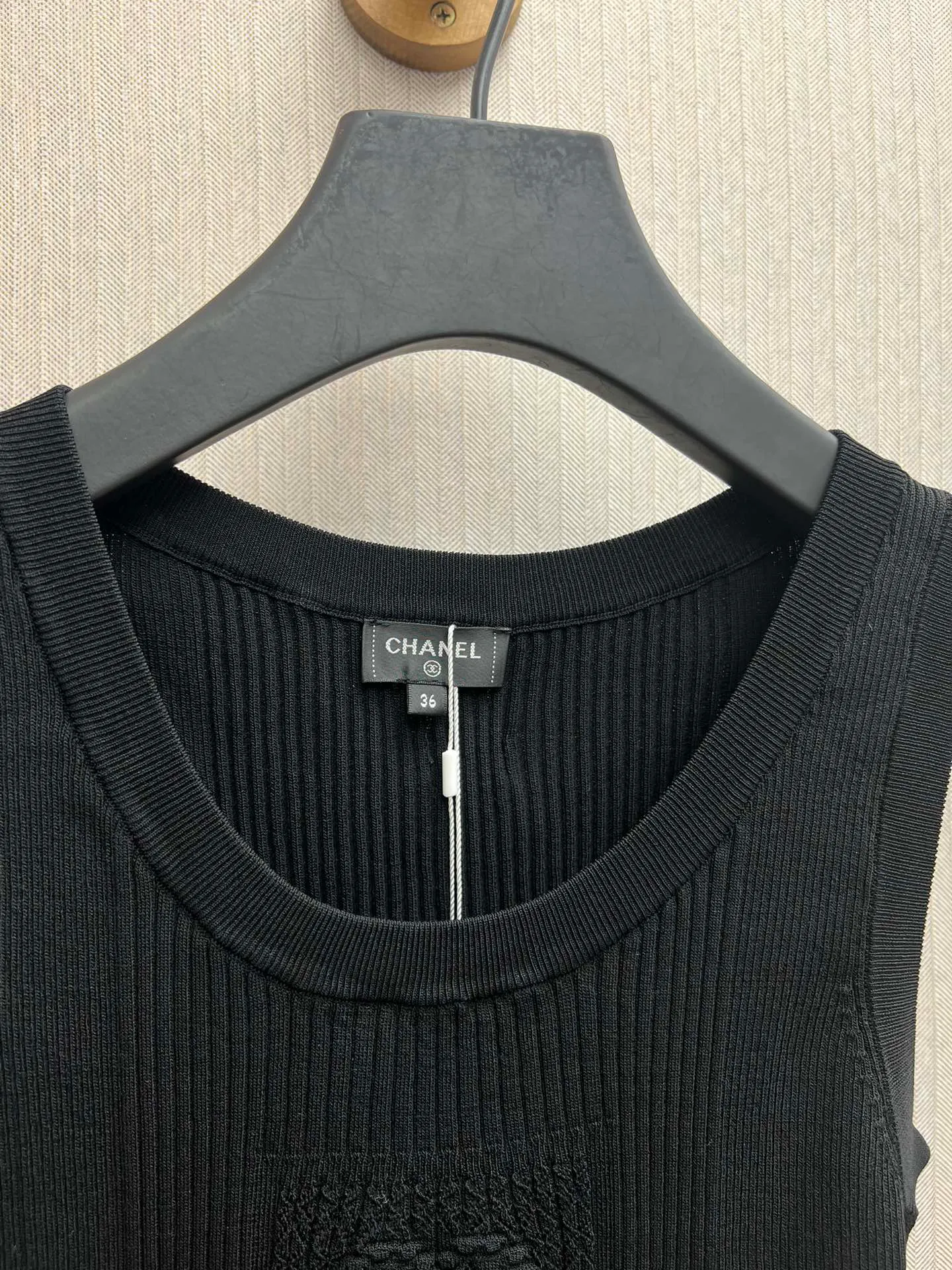 🅿️430 Chanel 25ss new pattern cotton vertical stripe pullover vest for women Size: S.M.L.