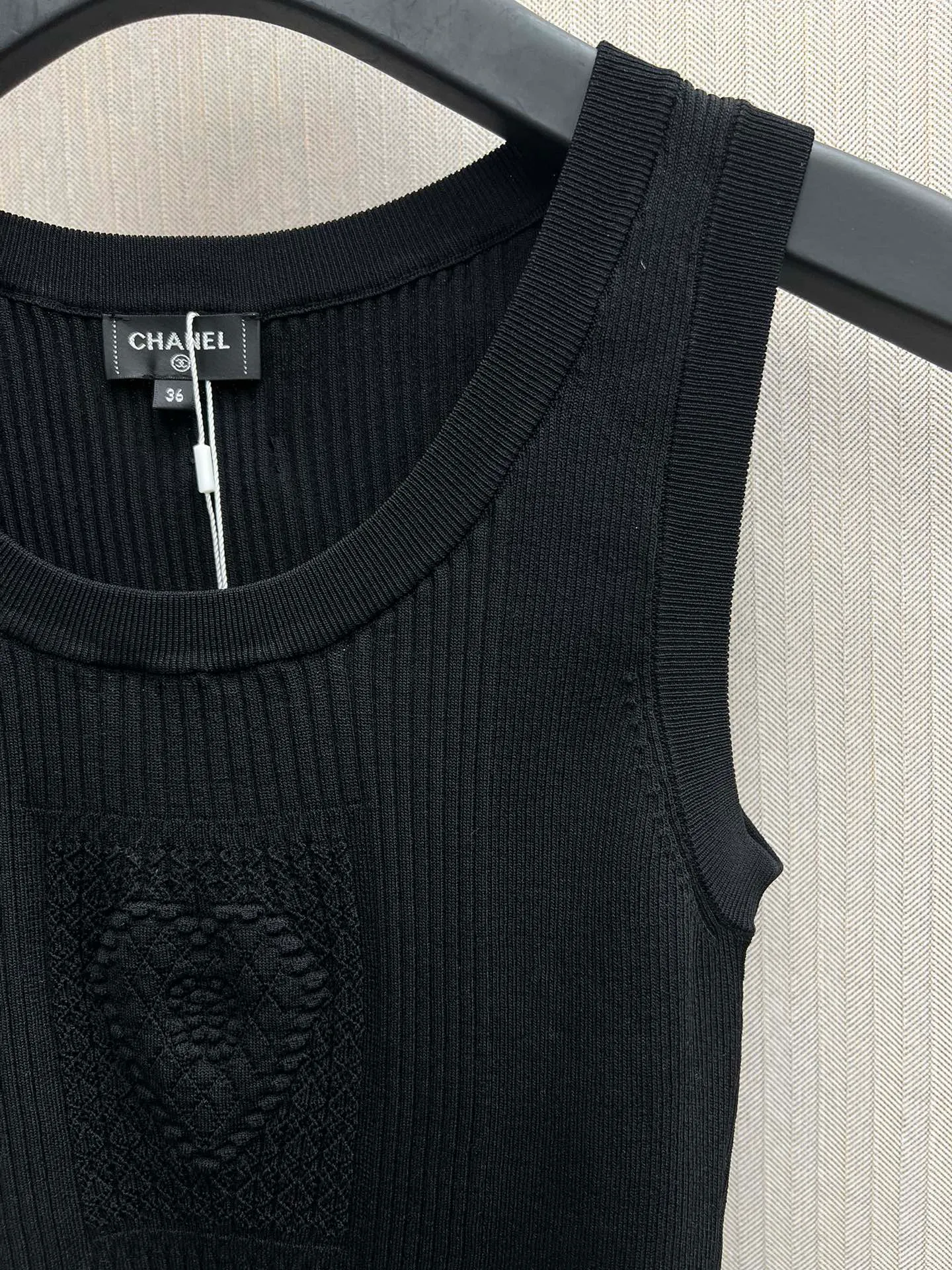 🅿️430 Chanel 25ss new pattern cotton vertical stripe pullover vest for women Size: S.M.L.
