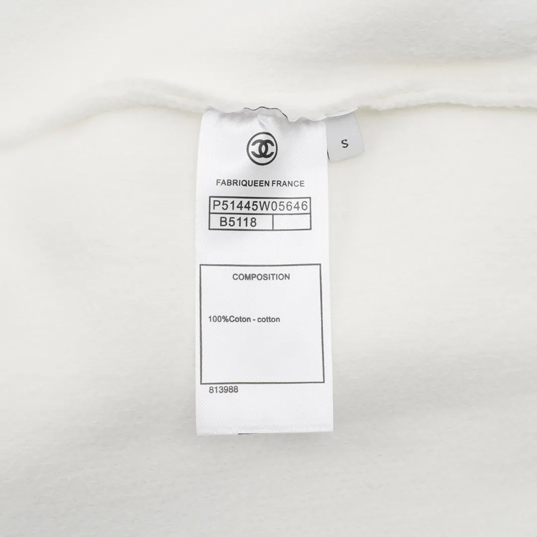 🅿️580 CHANEL Chanel 24ss heavy weaving twist classic large logo jacquard knitted sweater top original version Color: black white Size: S-L