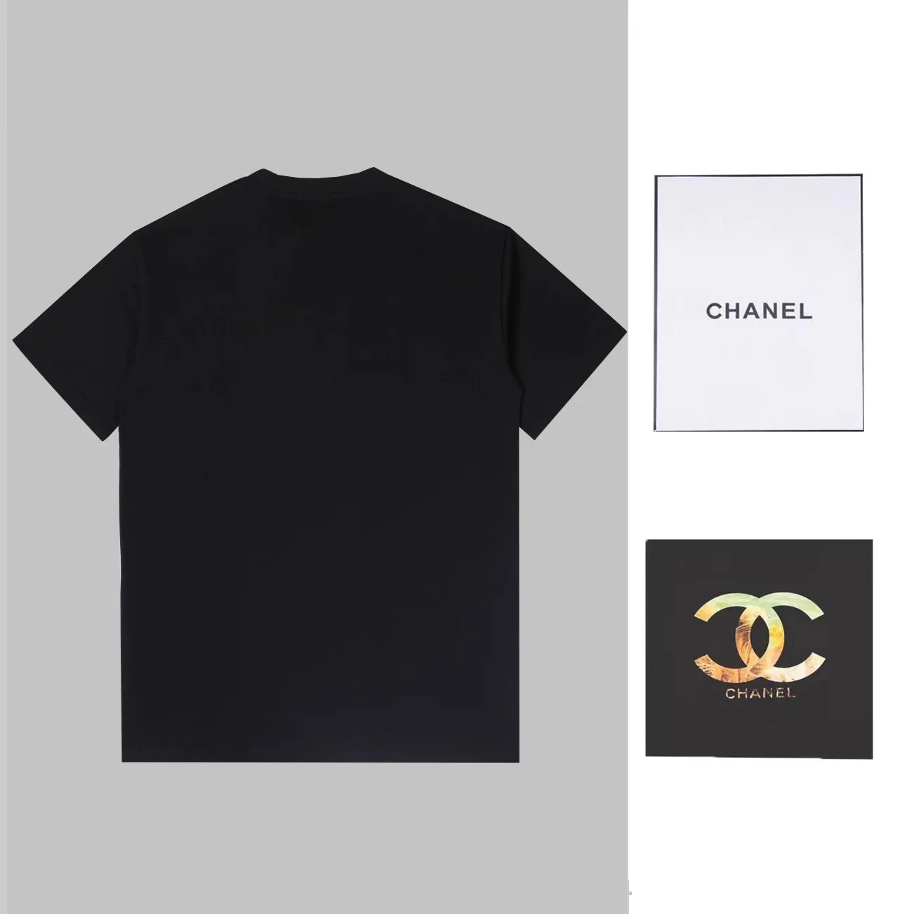 🅿️190 CHANEL Chanel towel embroidered short sleeves. High-end Lg embroidery on the front. English letters are embroidered with high-quality toothbrushes to present a neat and general appearance. The fabric is custom dyed. Comfortable and soft. Complete with three labels, full of practicality and high-end. Same style for men and women. It is a practical item that is necessary for daily wear. Color Black White Size: S M L XL (Style No. E503)
