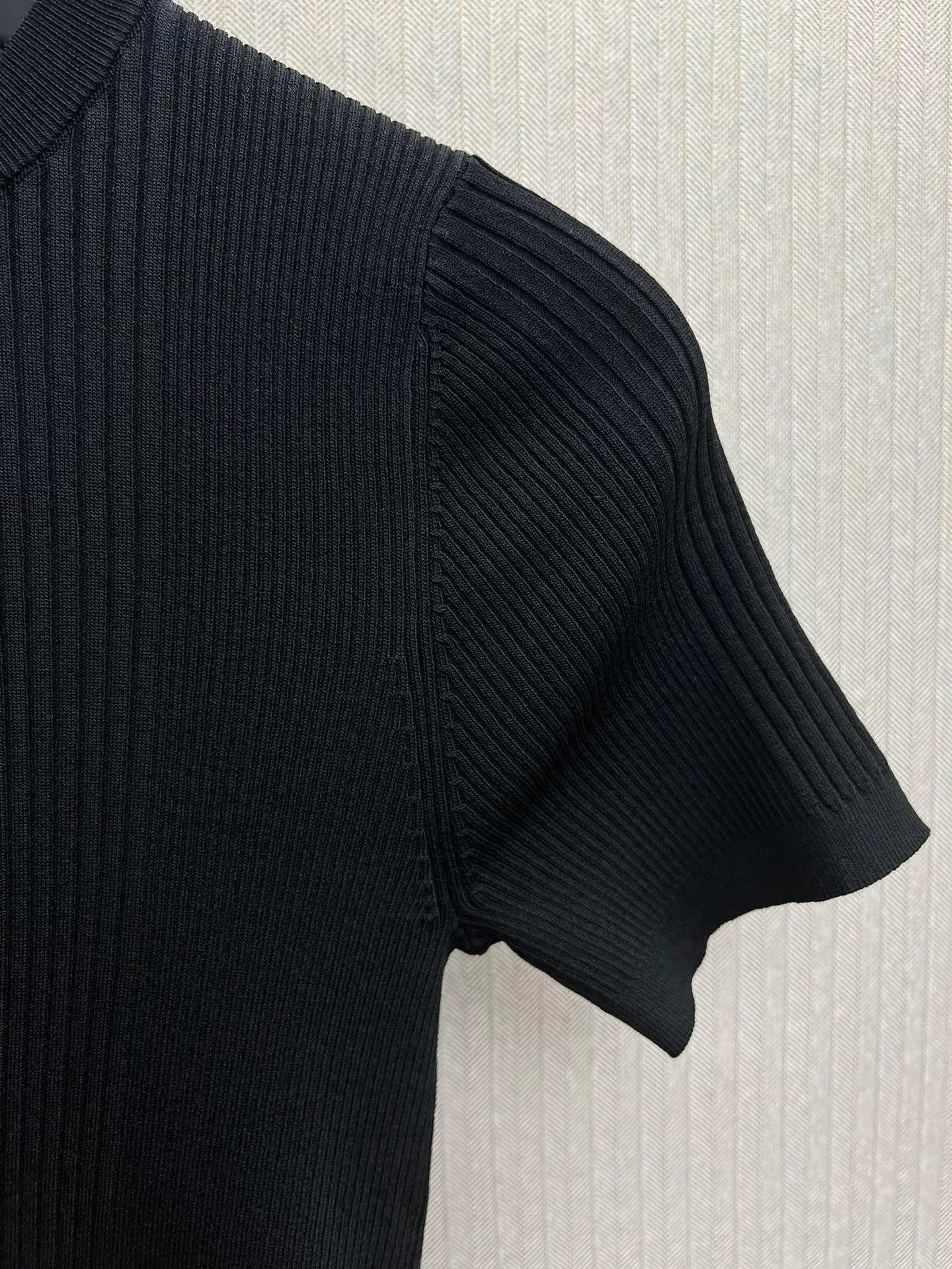🅿️450 Chanel 25ss new autumn and winter preview series pattern cotton vertical stripe pullover T-shirt women's size: S.M.L.