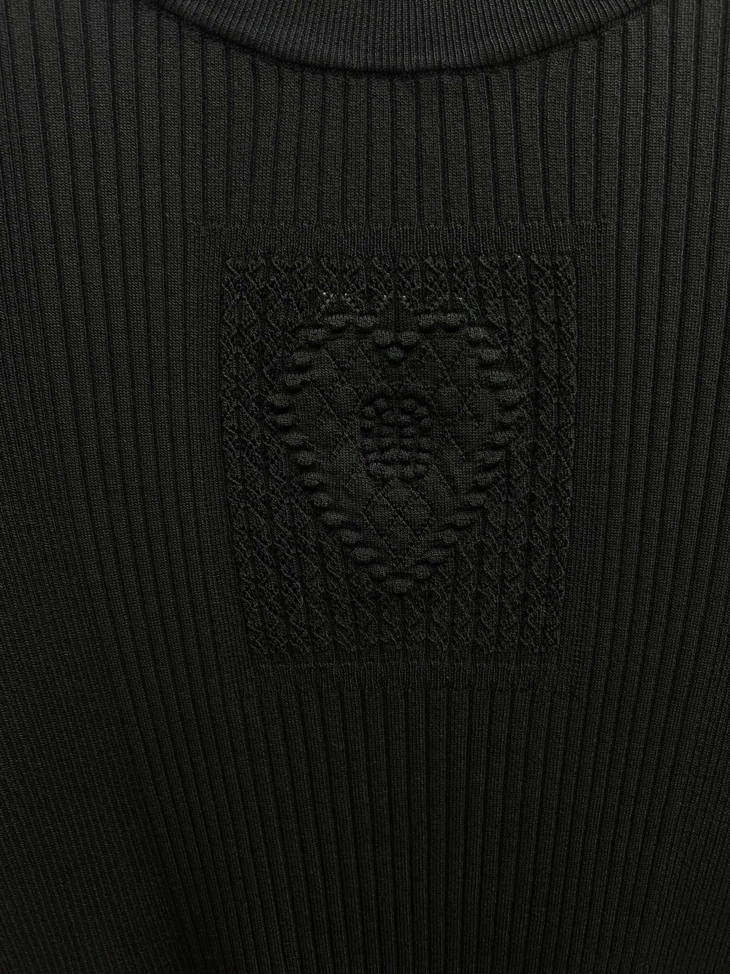 🅿️450 Chanel 25ss new autumn and winter preview series pattern cotton vertical stripe pullover T-shirt women's size: S.M.L.