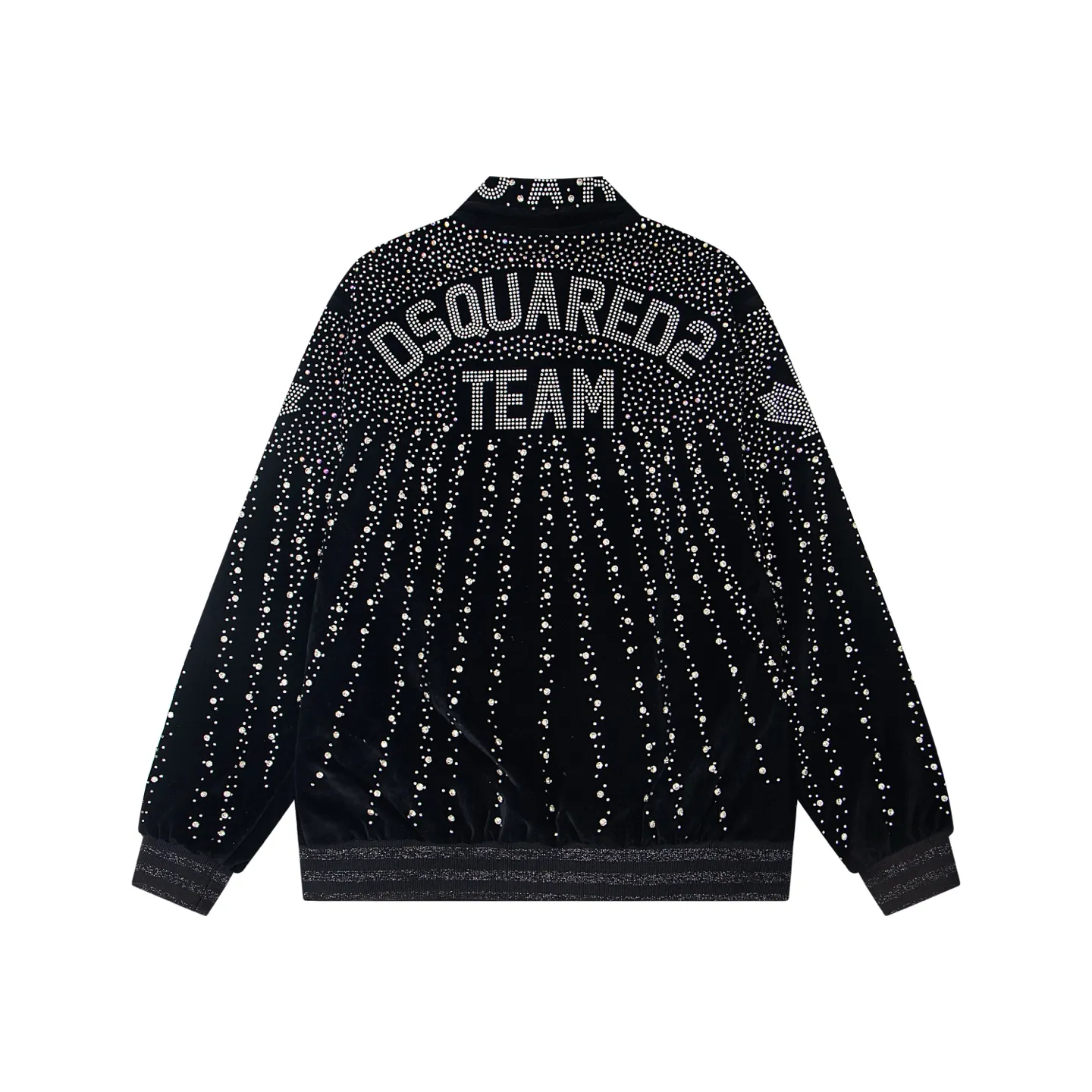 P600 D S Q 2 super high-end black velvet, meteor shower design, brand new popular men's zipper jacket, high-end Middle Eastern flash diamond craftsmanship, plus granular crystal beads, high-end real thing, very fashionable, and the upper body is incomparably handsome.