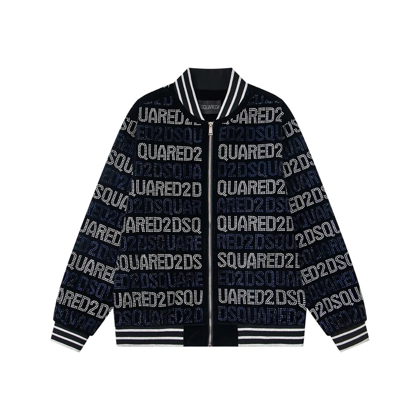 P600 D S Q 2 super high-end black velvet, brand new popular men's zipper jacket with high-end Middle Eastern diamond workmanship, high-end real thing, very fashionable, and the upper body is incomparably handsome.
