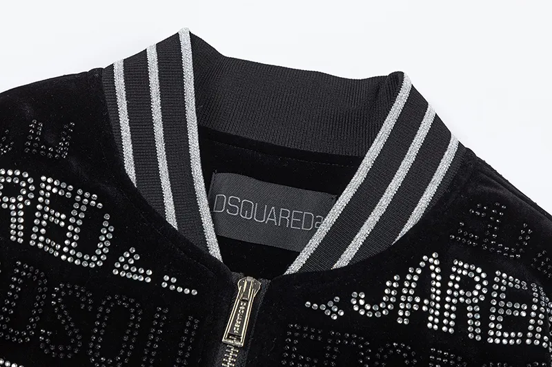 🅿️560 225FW new autumn and winter Korean velvet baseball collar hot diamond jacket, men's classic sports and leisure cardigan jacket! Trading company channels are rare, and they are sold simultaneously. They use imported materials supplied by customers. The texture is tough, straight and stylish. Classic brand letters + classic elements are embellished. The contrasting color effect makes the whole thing more fashionable and colorful, and it also takes into account extremely high brand recognition! L-XX L